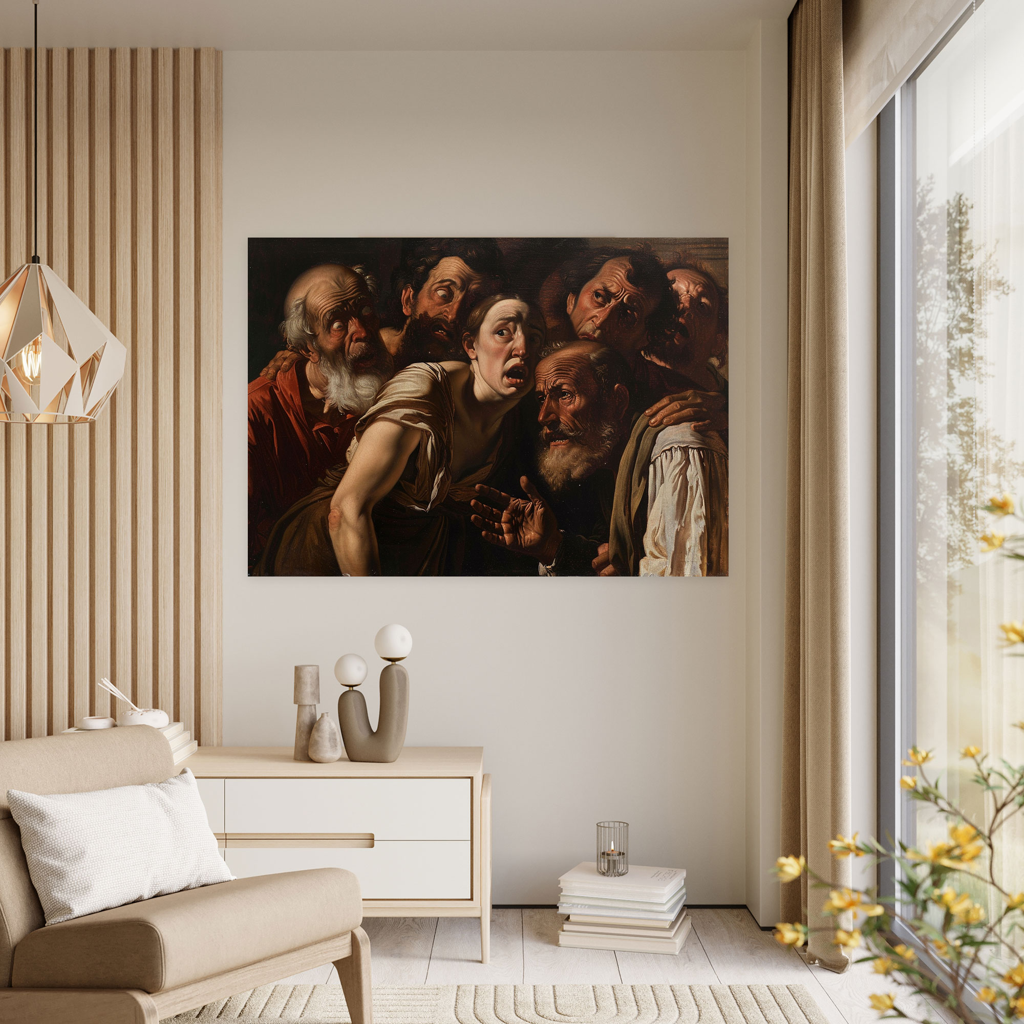 Caravaggio Tarzı Duvar Dekorasyonu - Caravaggio Stili Duvar Dekorasyonu Ev Dekorasyonu