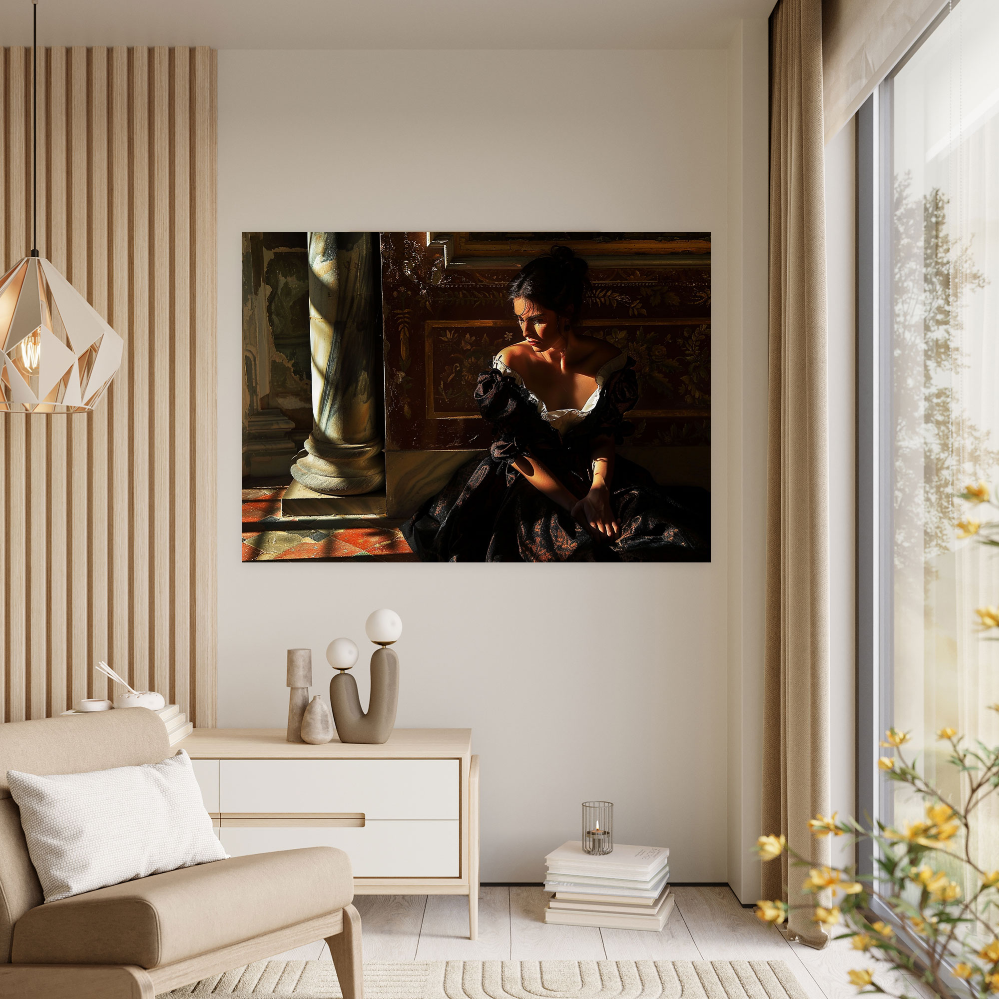 Caravaggio Tarzı Duvar Dekorasyonu - Duvar Dekorasyonu Kanvas Ev Dekorasyonu