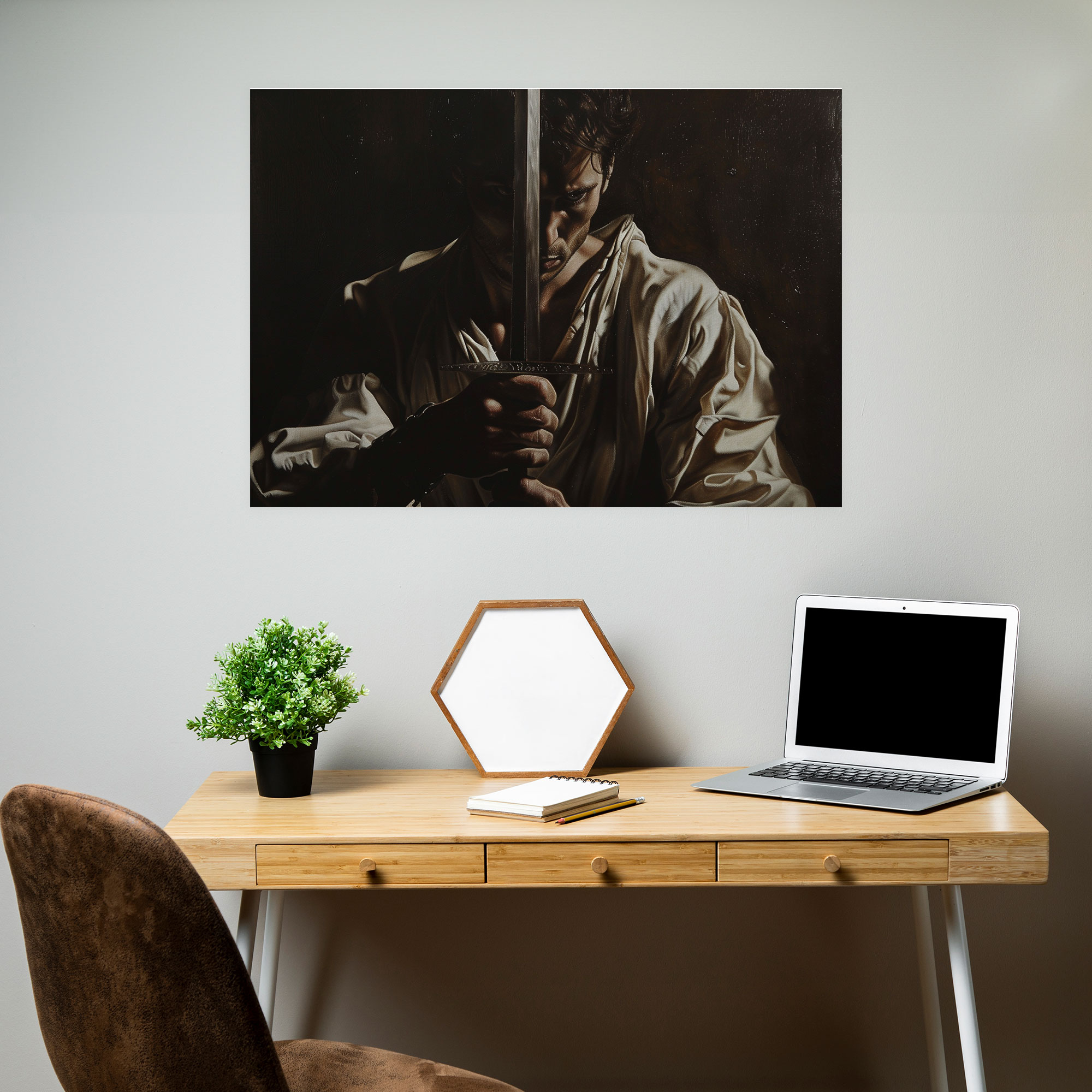 Caravaggio Tarzı Duvar Sanatı - Ev Dekorasyonu için Kanvas Tablo