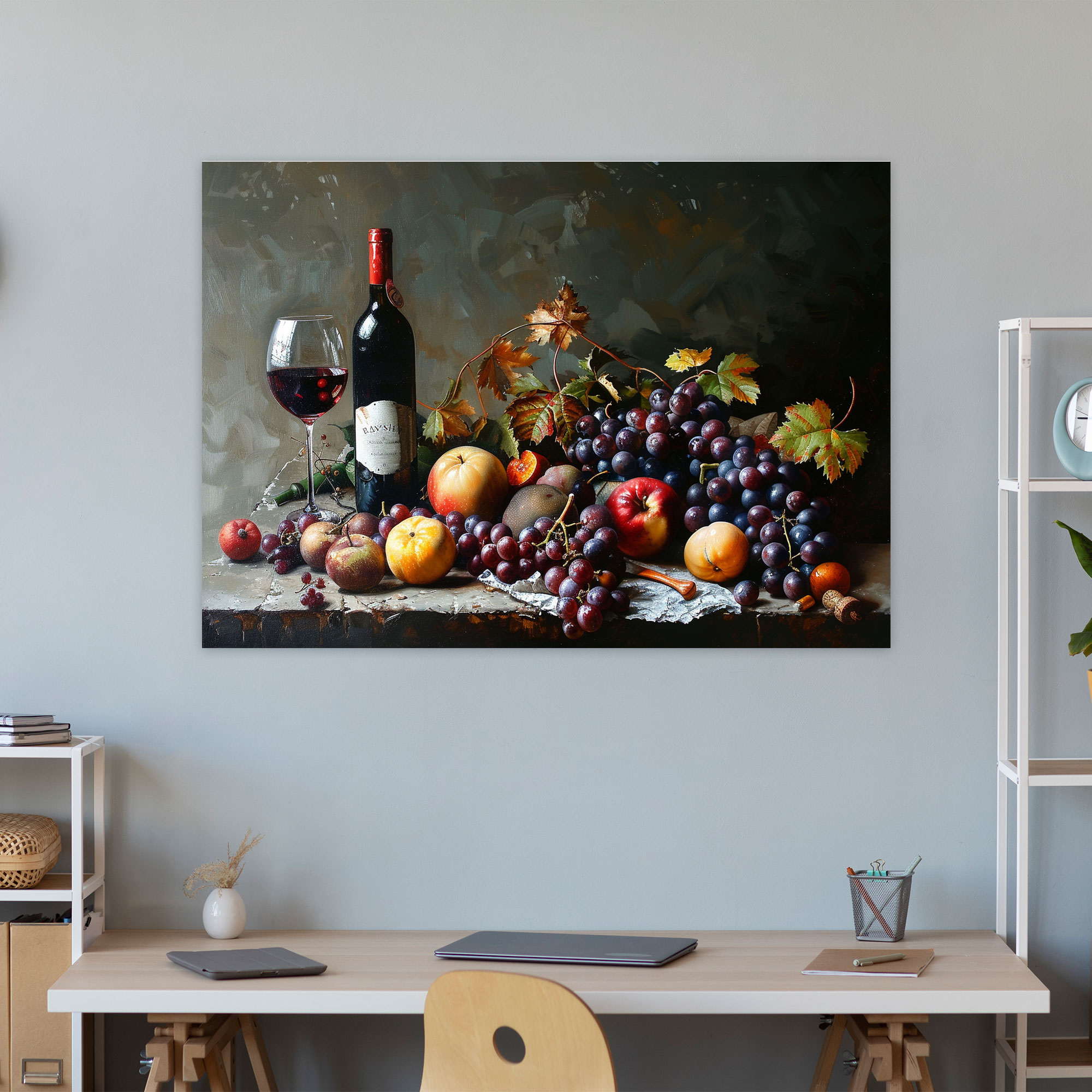 Caravaggio Tarzı Kanvas Tablo - Duvar Sanatı Duvar Dekorasyonu