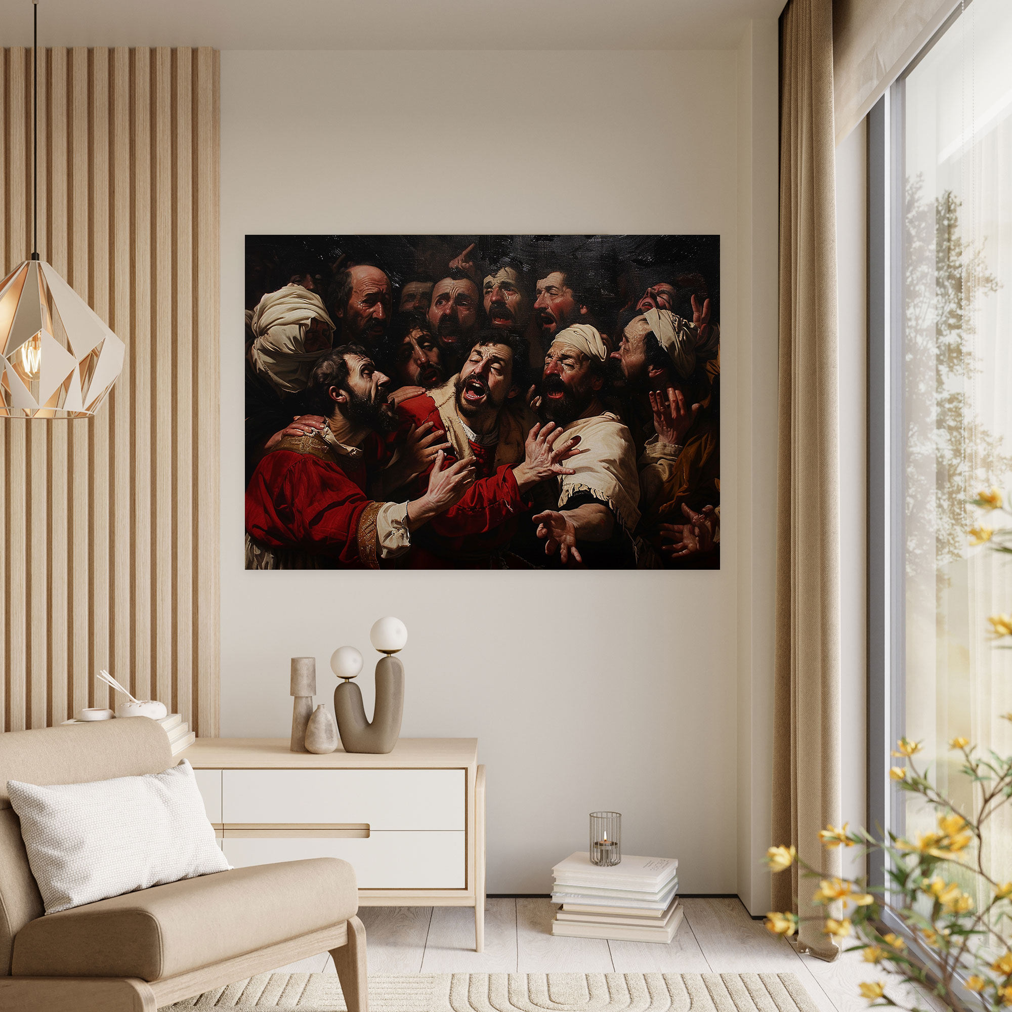 Caravaggio Style Canvas Print - Caravaggio, Canvas, Canvas Wall Art, Wall Decoration