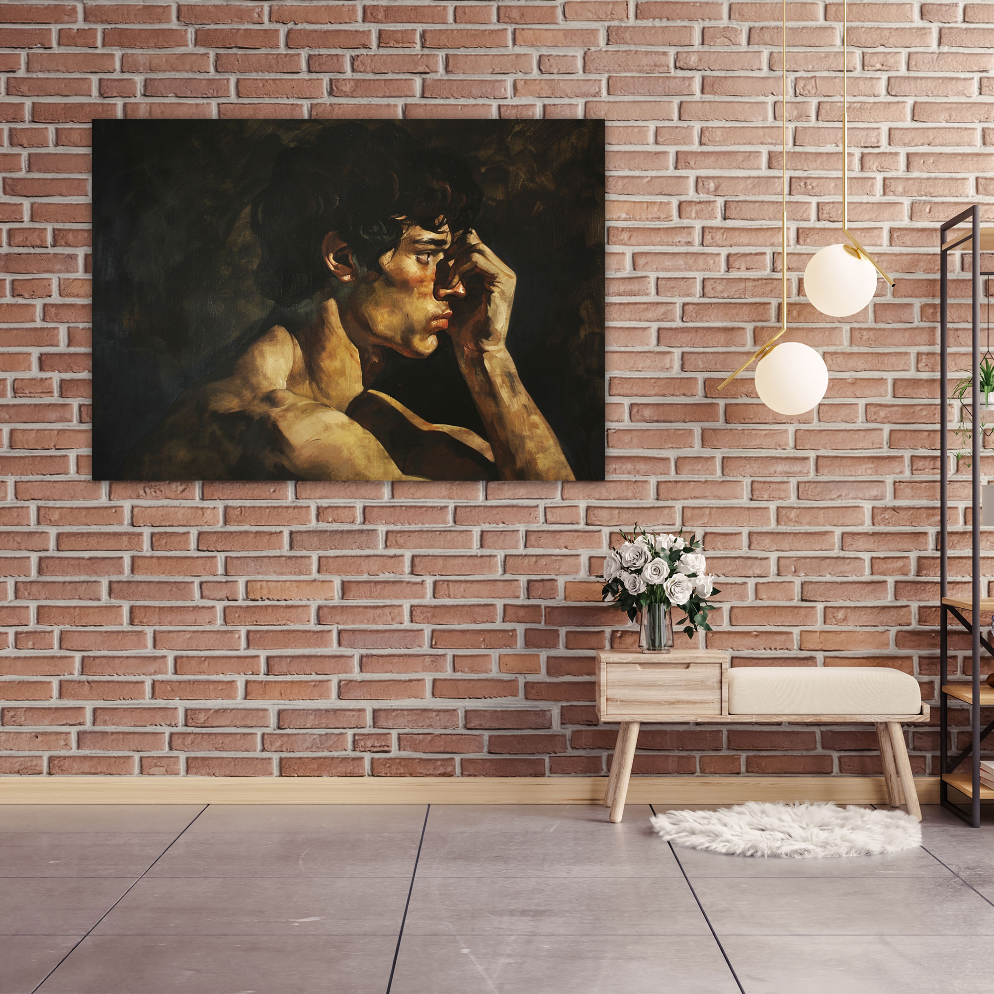 Caravaggio Style Canvas Print - Caravaggio, Home Decoration, Wall Art, Canvas