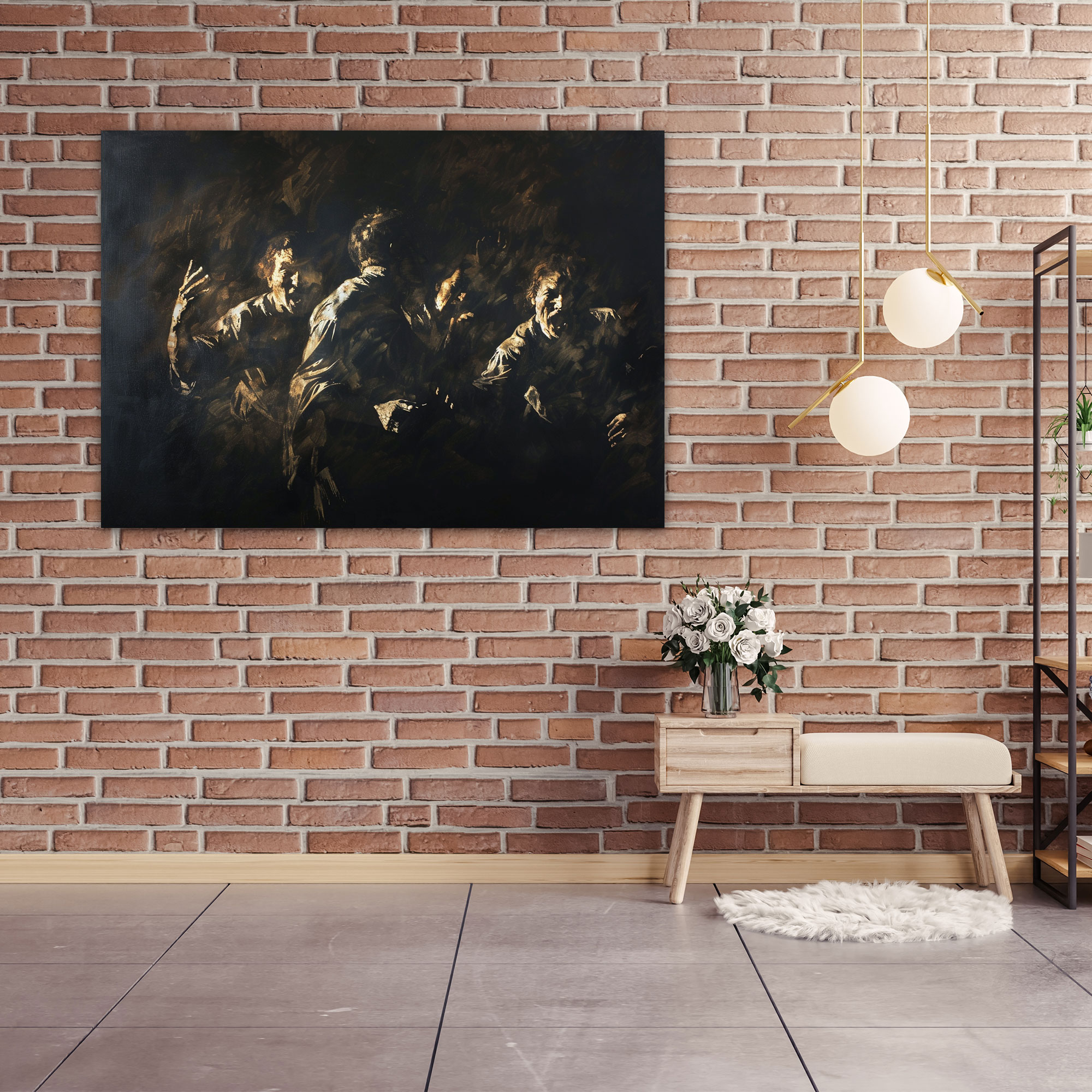 Caravaggio Tarzı Duvar Sanatı - Kanvas Tablo Duvar Sanatı