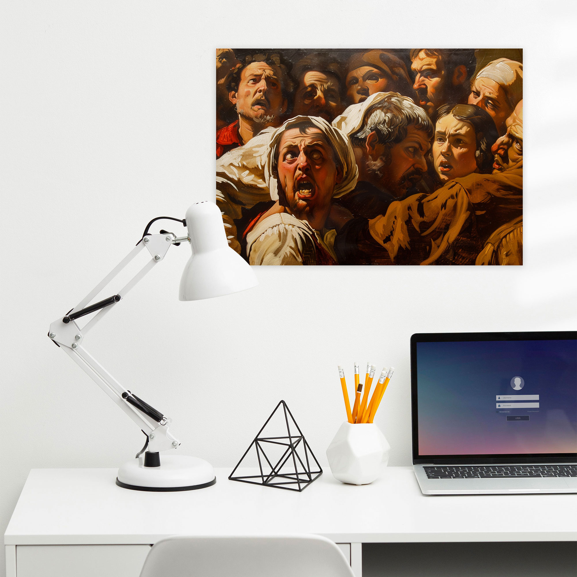 Caravaggio Tarzı Duvar Dekorasyonu - Kanvas Tablo Sanatı Duvar Sanatı Duvar Dekorasyonu
