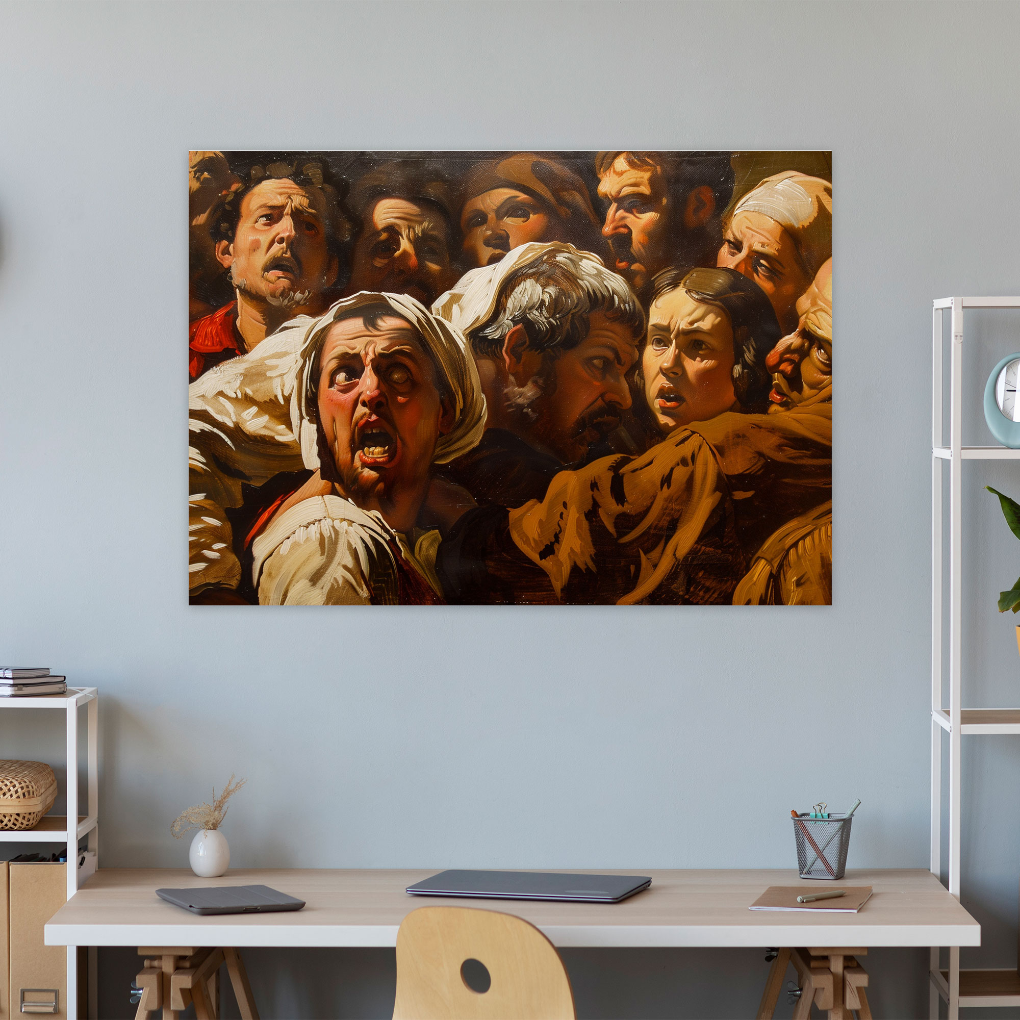 Caravaggio Tarzı Duvar Dekorasyonu - Kanvas Tablo Sanatı Duvar Sanatı Duvar Dekorasyonu