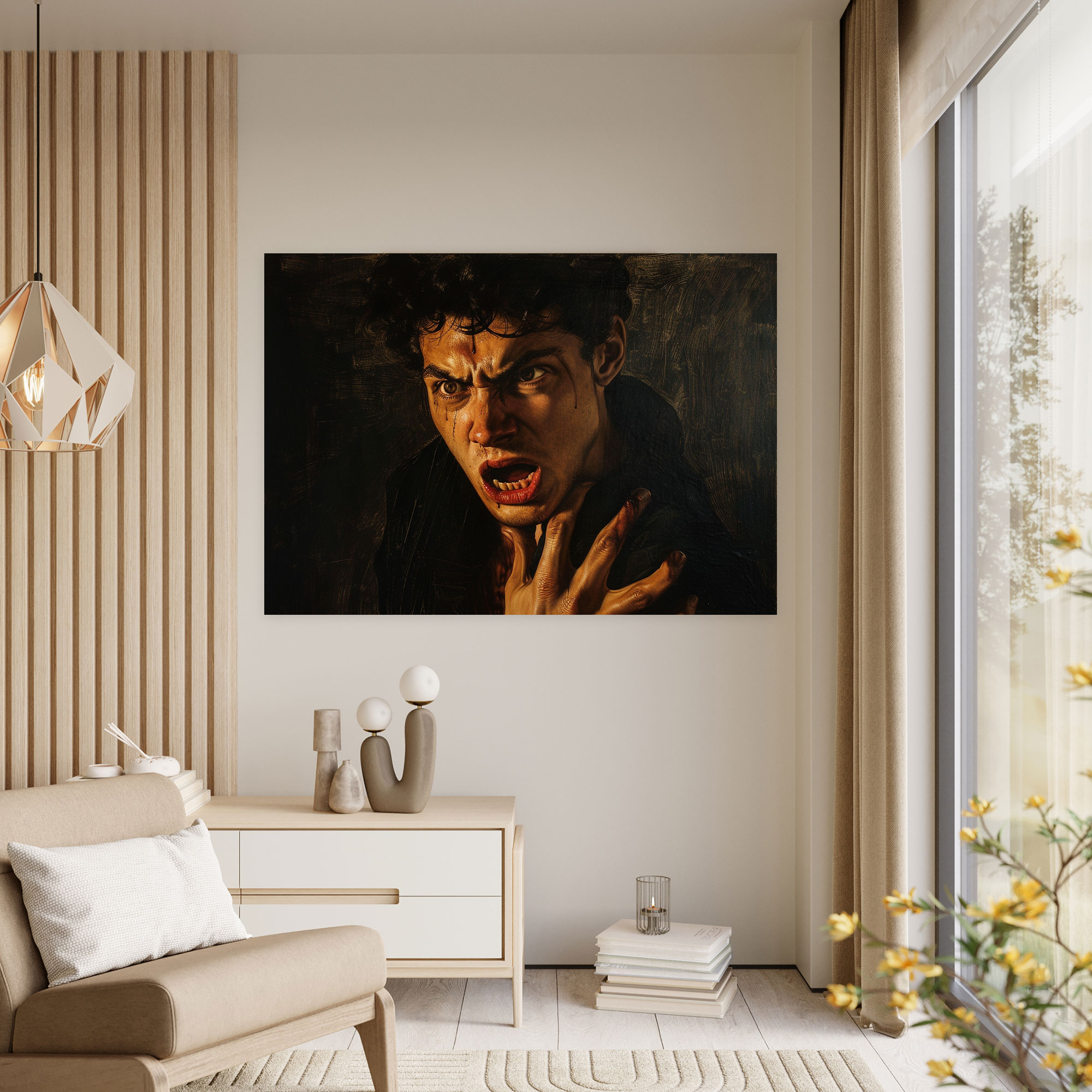 Caravaggio Style Canvas Print - Caravaggio, Canvas, Wall Art, Canvas Wall Art