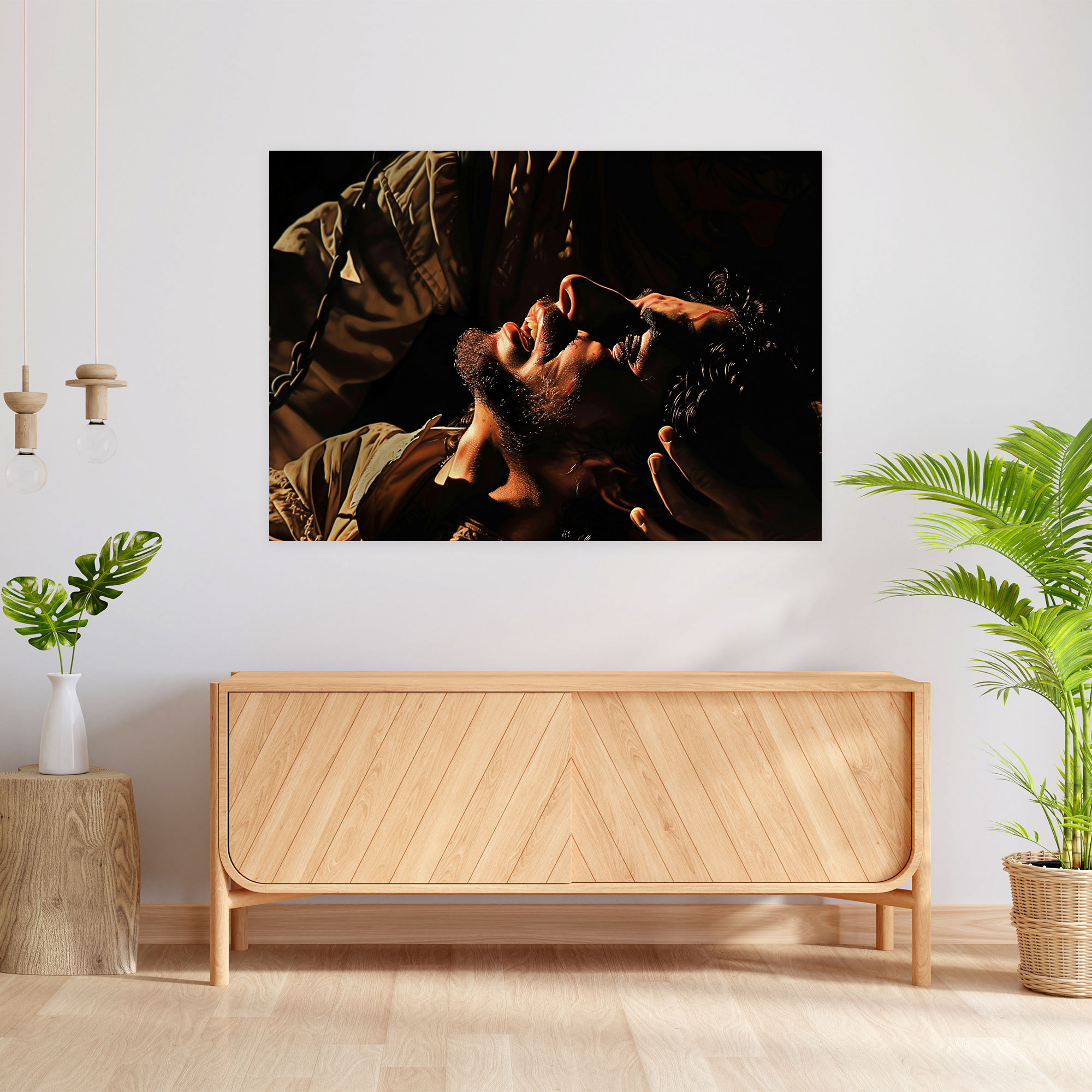 Caravaggio Style Canvas Print - Caravaggio, Canvas Wall Art, Wall Art, Canvas Print