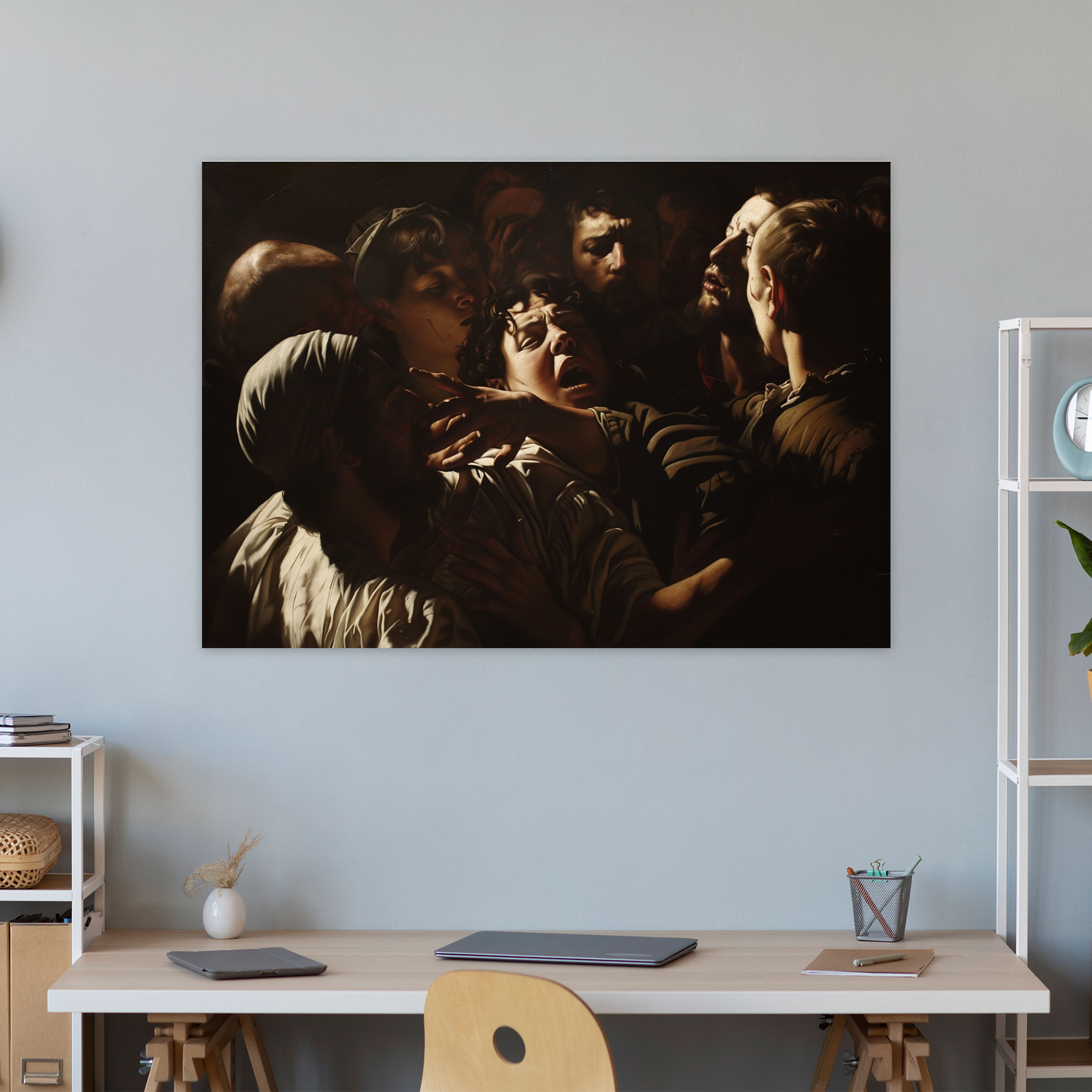 Caravaggio Tarzı Duvar Dekorasyonu - Kanvas Duvar Sanatı
