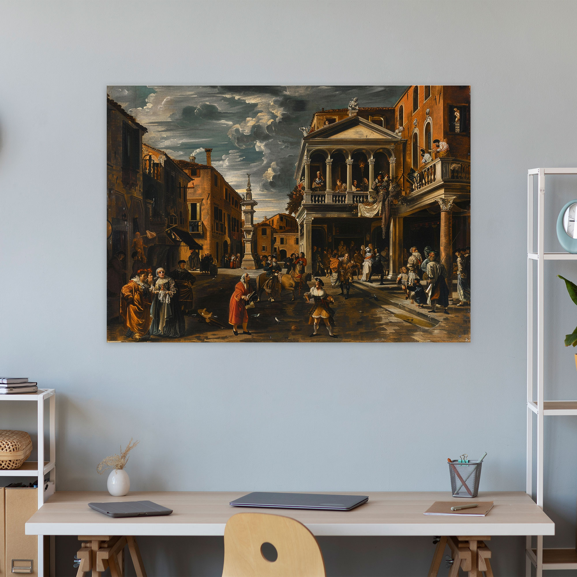 Caravaggio Tarzı Duvar Dekorasyonu - Kanvas Duvar Sanatı Kanvas Tablo