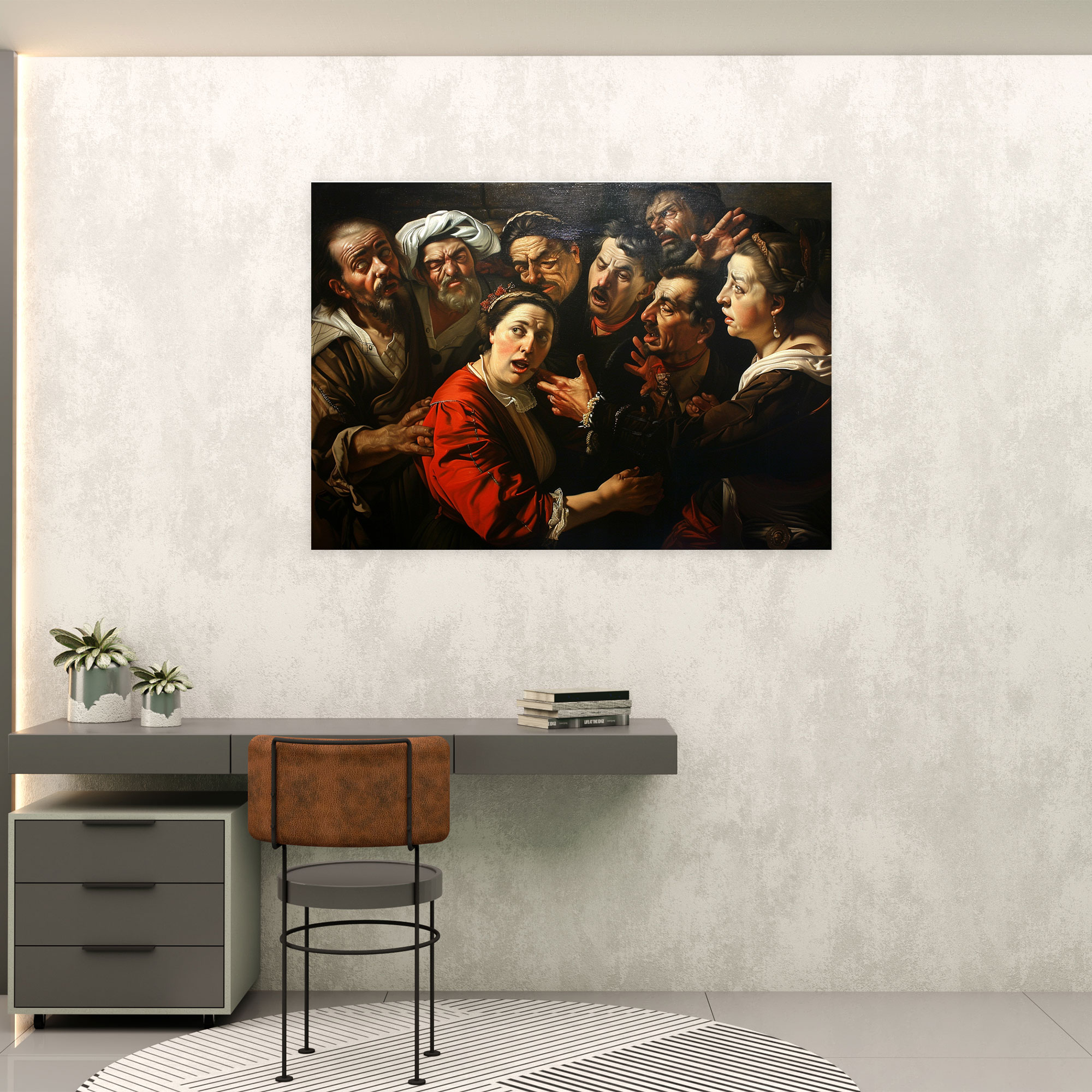 Caravaggio Tarzı Kanvas Tablo Duvar Sanatı - Caravaggio Kanvas Tablo Sanatı