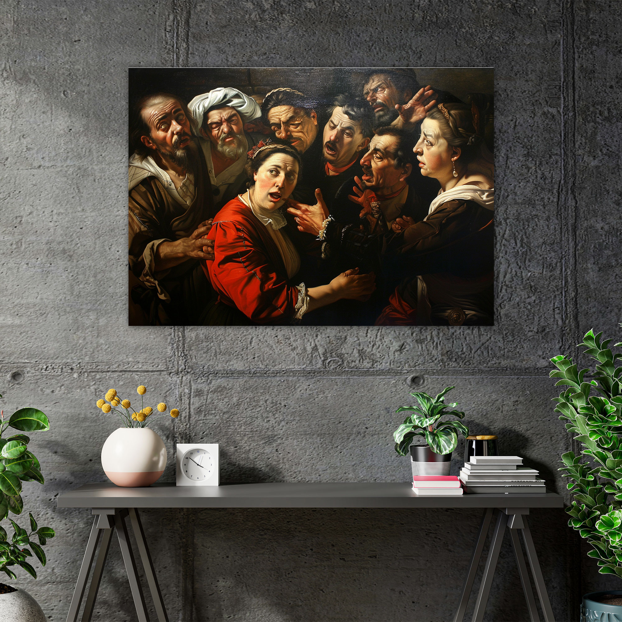 Caravaggio Tarzı Kanvas Tablo Duvar Sanatı - Caravaggio Kanvas Tablo Sanatı