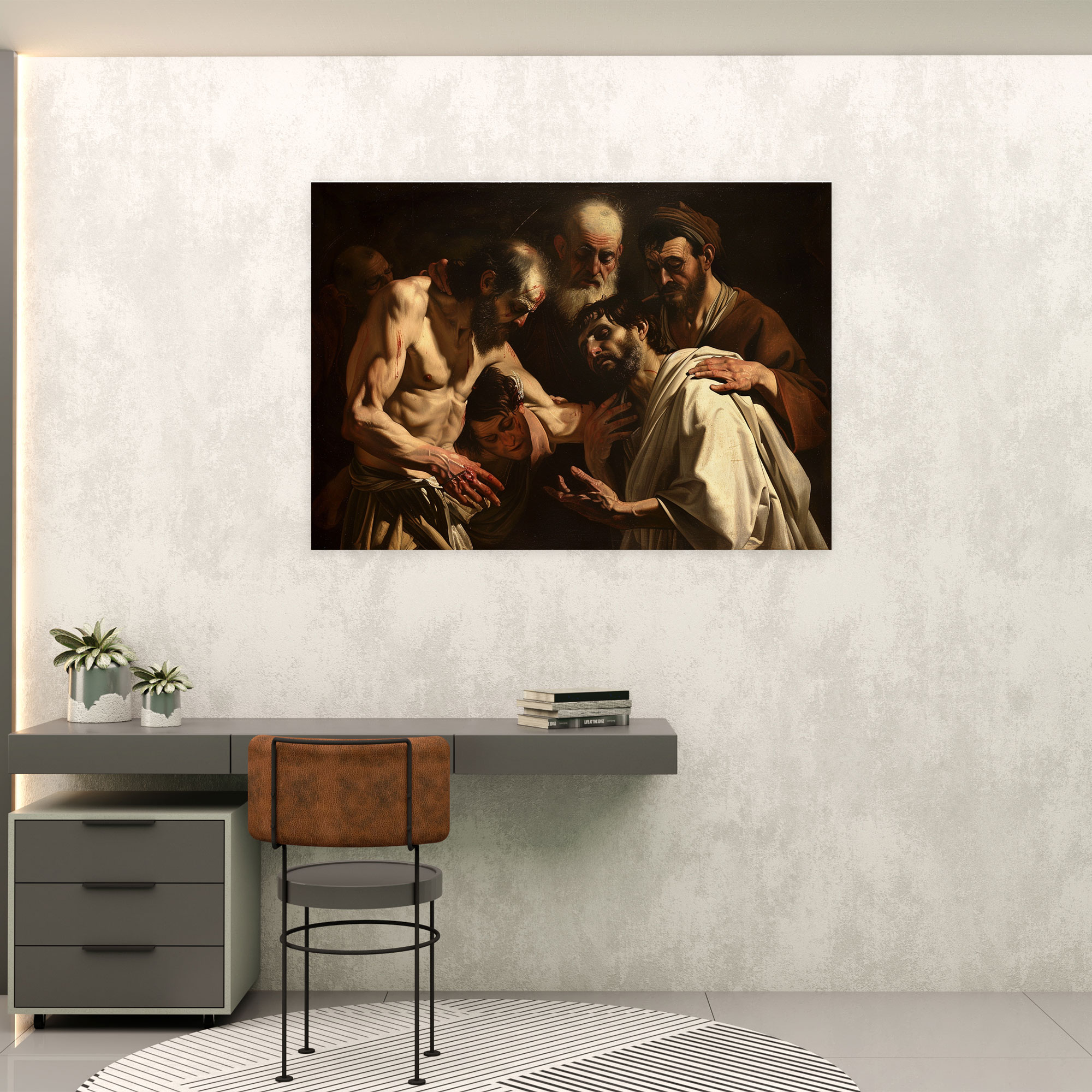 Caravaggio Style Wall Decoration - Caravaggio, Canvas, Wall Decoration, Canvas Wall Art