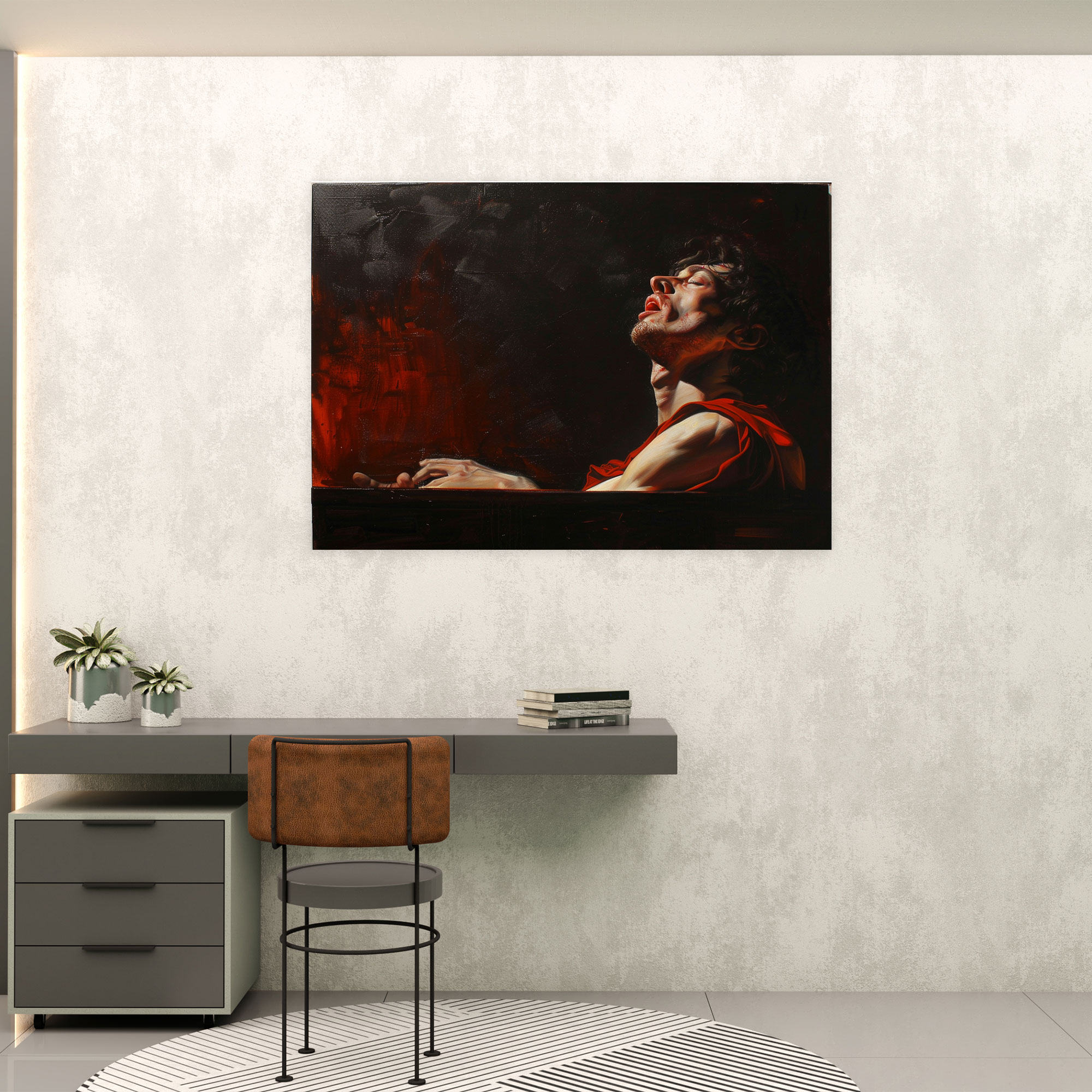 Caravaggio Tarzı Kanvas Tablo - Duvar Sanatı