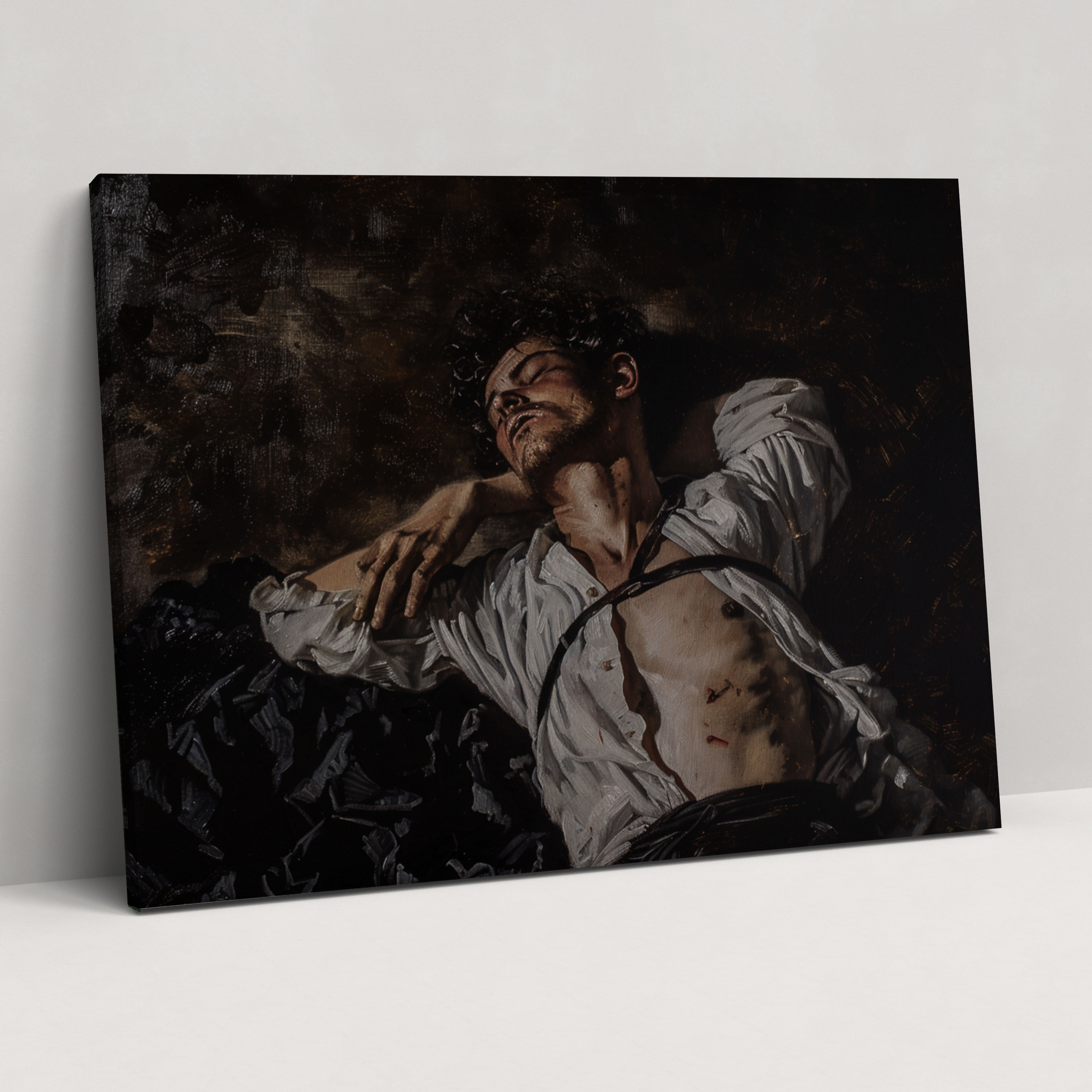 Caravaggio Tarzı Kanvas Tablo - Duvar Sanatı Ev Dekorasyonu