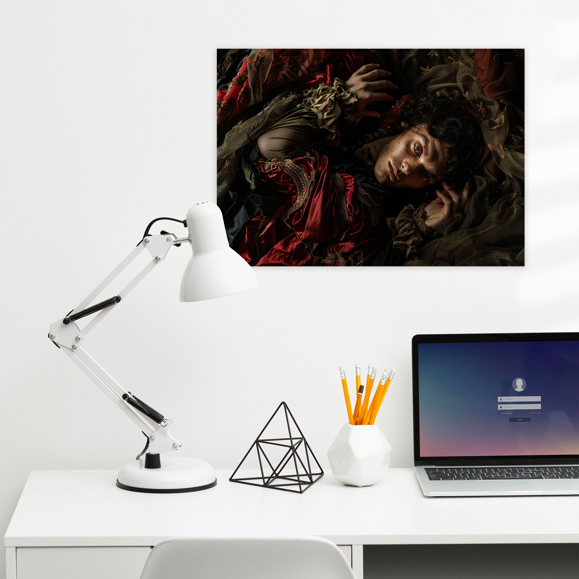 Caravaggio Style Wall Decoration: Dramatic Figure Portrait Canvas Print - Caravaggio, Canvas, Canvas Print, Wall Art