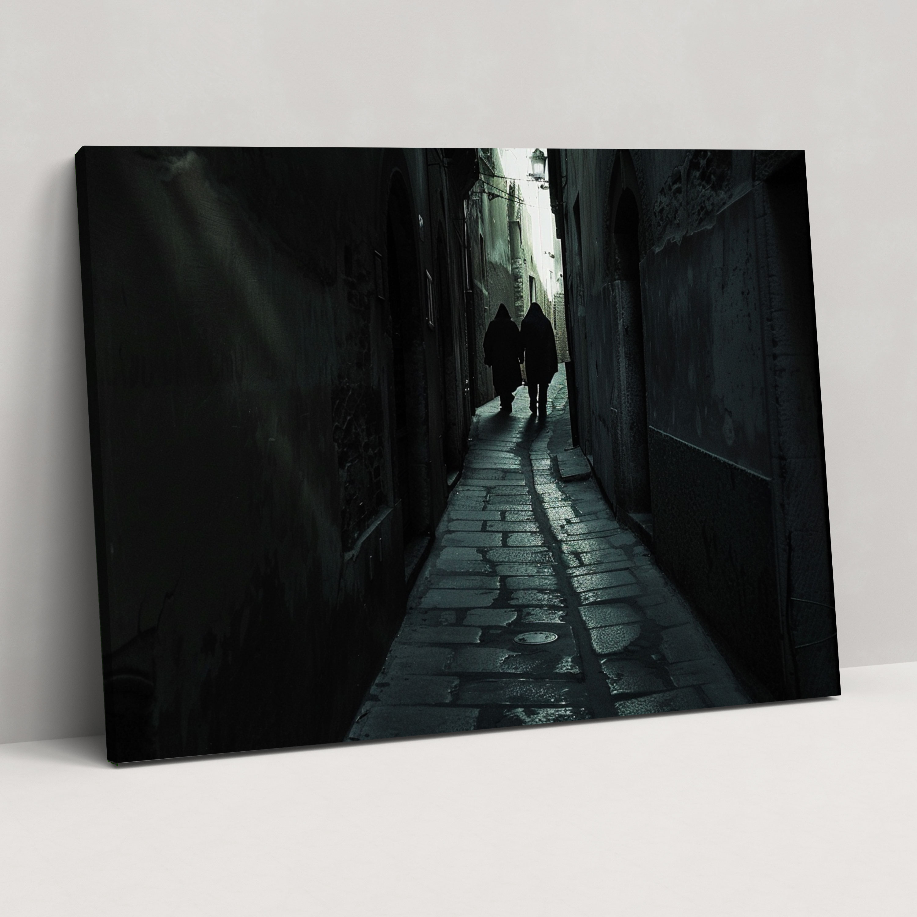 Caravaggio Style Canvas Print: Dark Alley Shadows Wall Art - Caravaggio, Caravaggio Style, Wall Decoration, Home Decoration