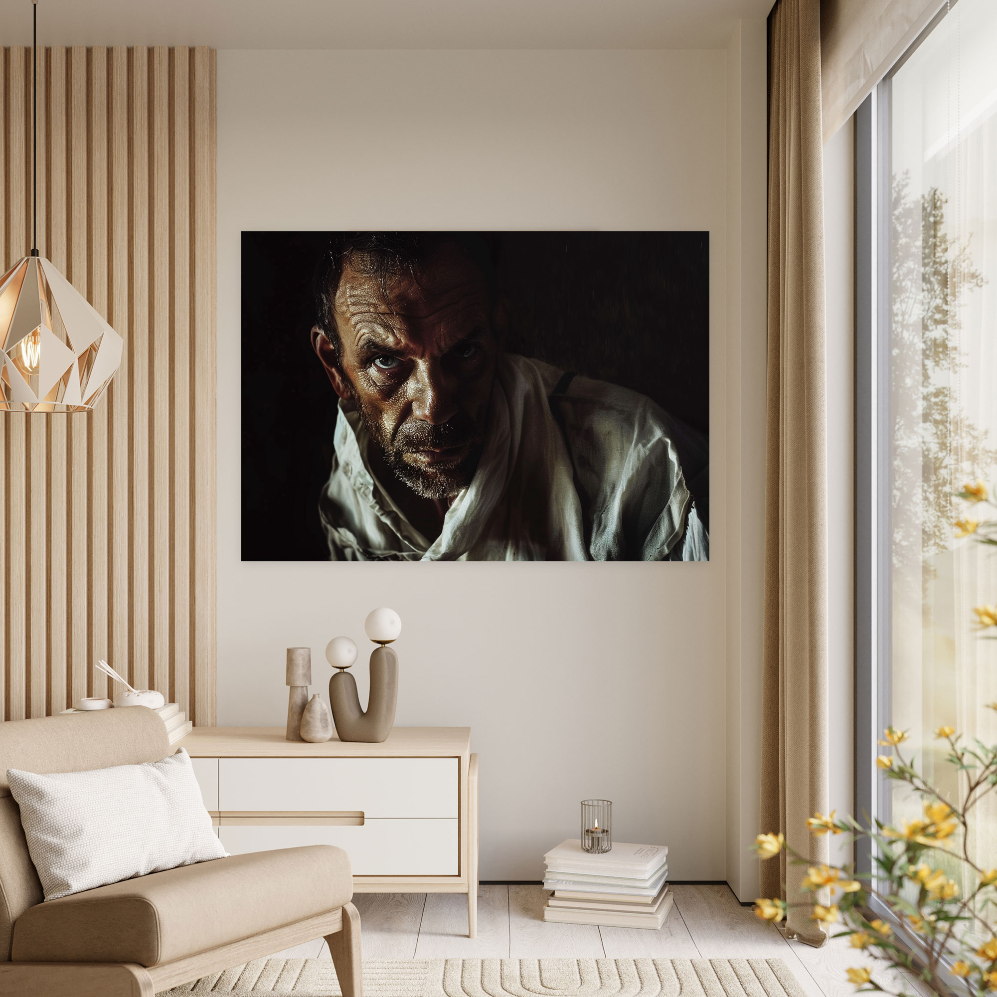 Caravaggio Tarzı Kanvas Tablo - Caravaggio Duvar Sanatı Duvar Dekorasyonu