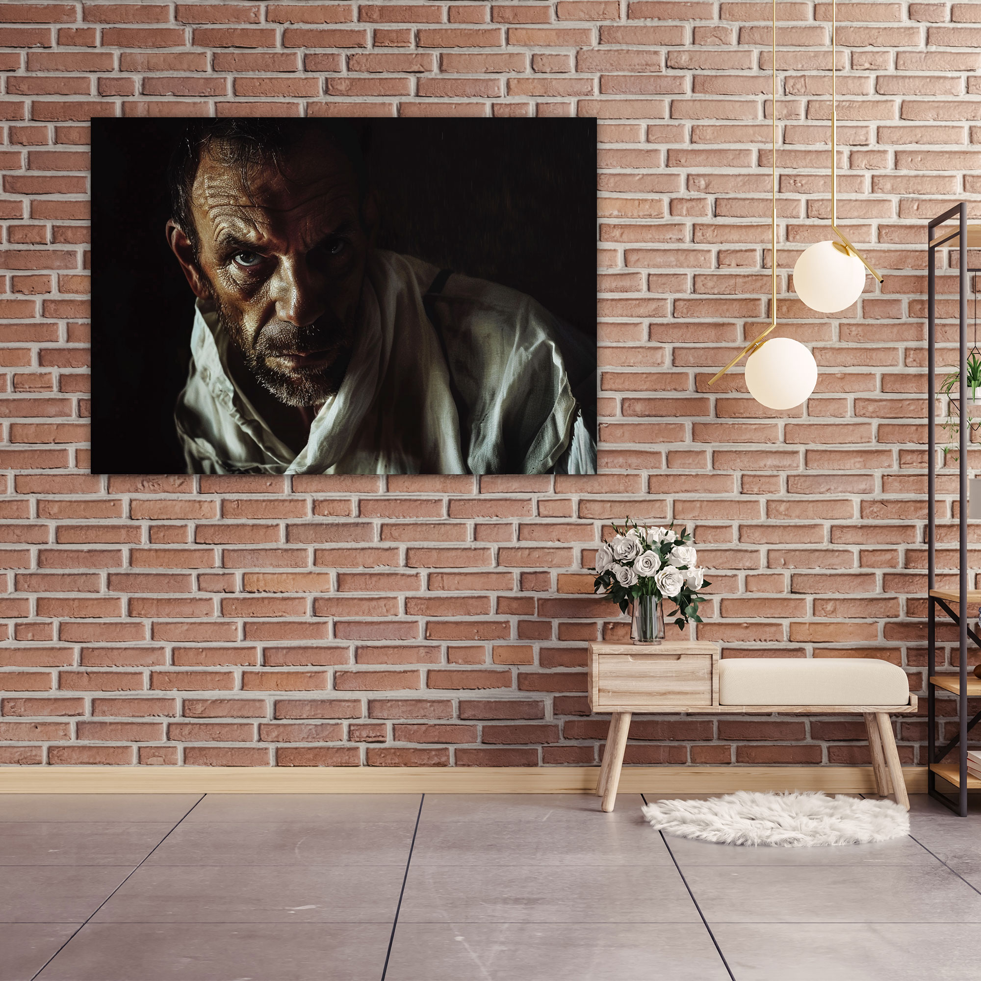 Caravaggio Tarzı Kanvas Tablo - Caravaggio Duvar Sanatı Duvar Dekorasyonu