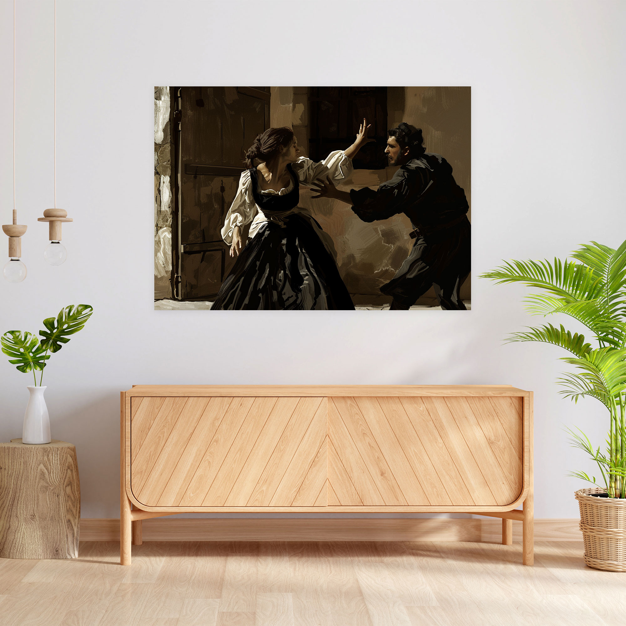 Caravaggio Style Canvas Print - Caravaggio, Canvas Wall Art, Wall Decoration, Canvas Print