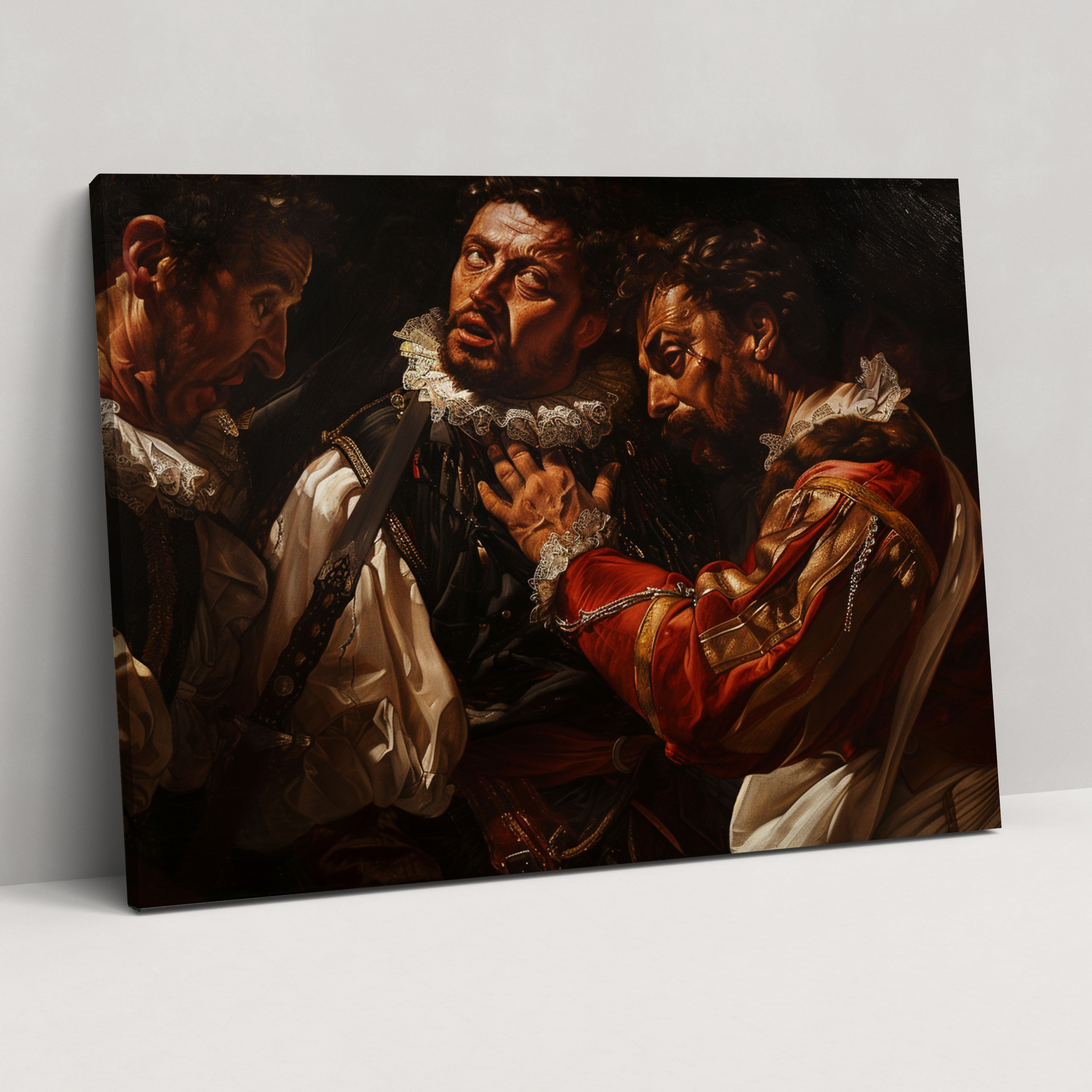 Caravaggio Style Canvas Print - Caravaggio, Canvas Wall Art, Canvas Print, Home Decoration