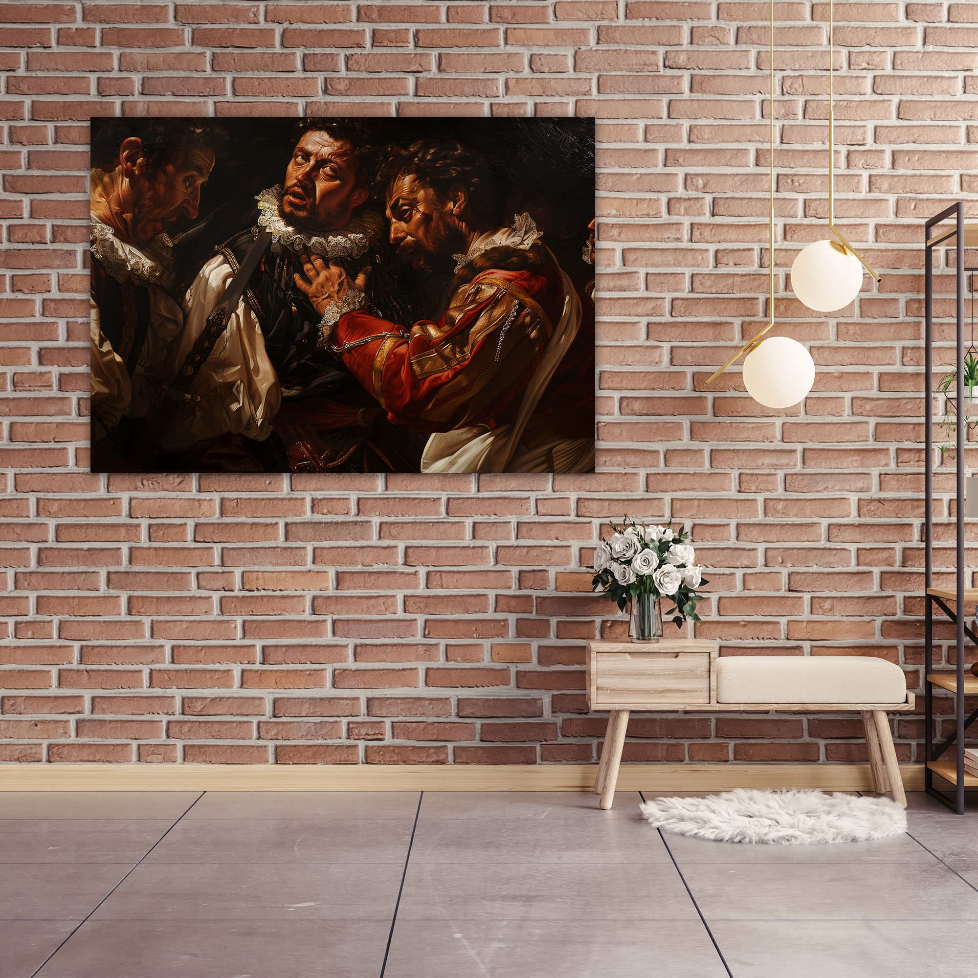 Caravaggio Style Canvas Print - Caravaggio, Canvas Wall Art, Canvas Print, Home Decoration