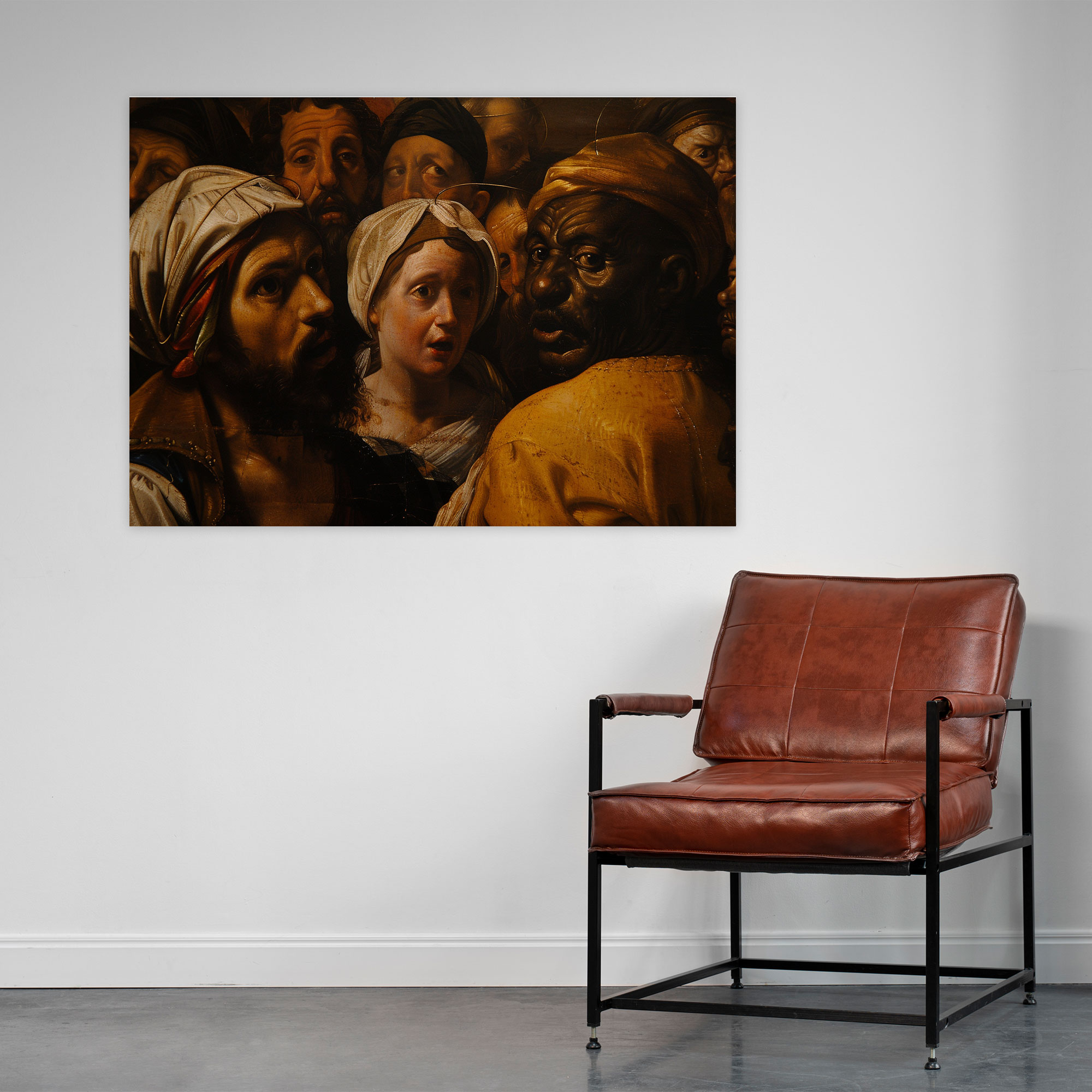 Caravaggio Tarzı Duvar Sanatı - Kanvas Tablo Duvar Dekorasyonu Caravaggio Tarzı