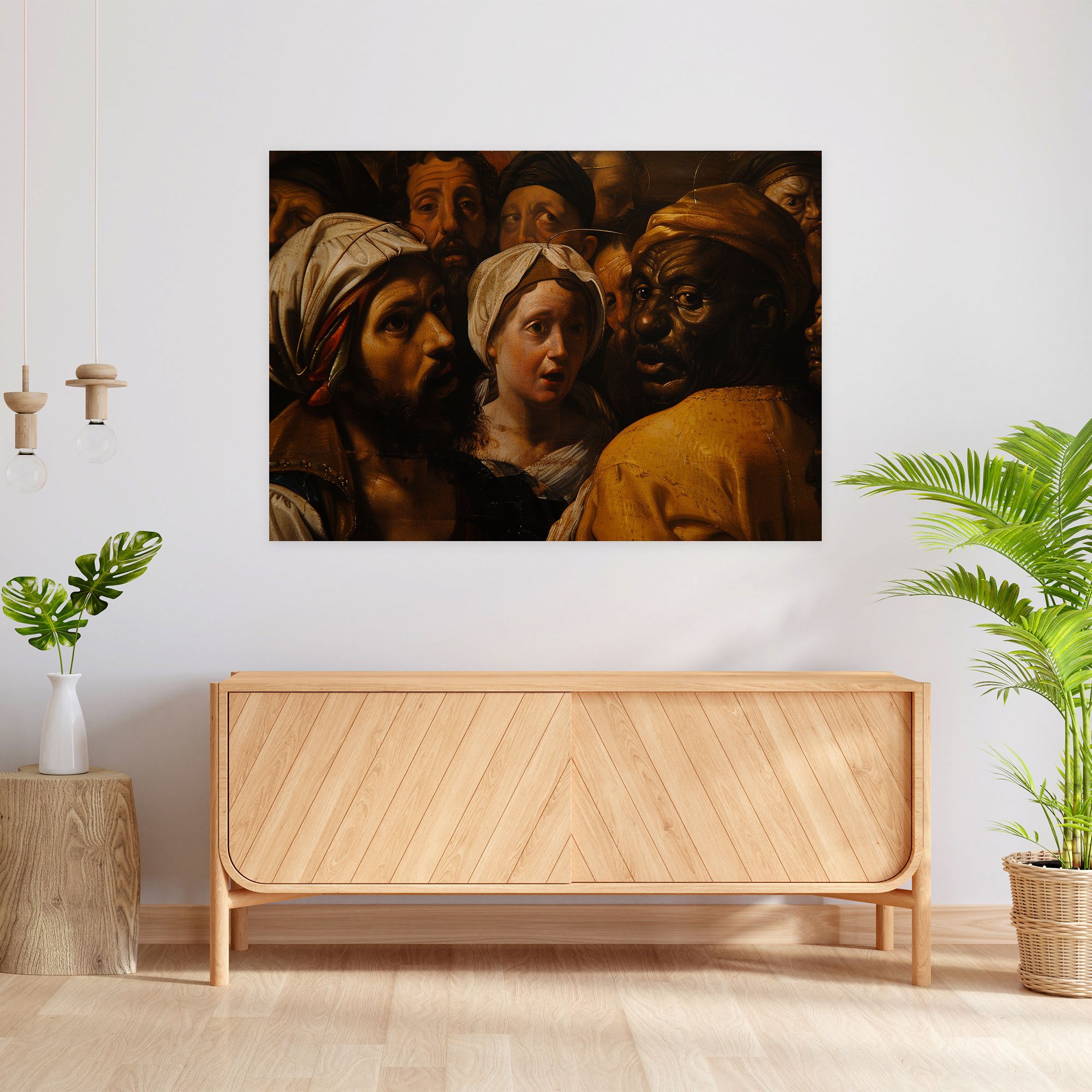 Caravaggio Tarzı Duvar Sanatı - Kanvas Tablo Duvar Dekorasyonu Caravaggio Tarzı