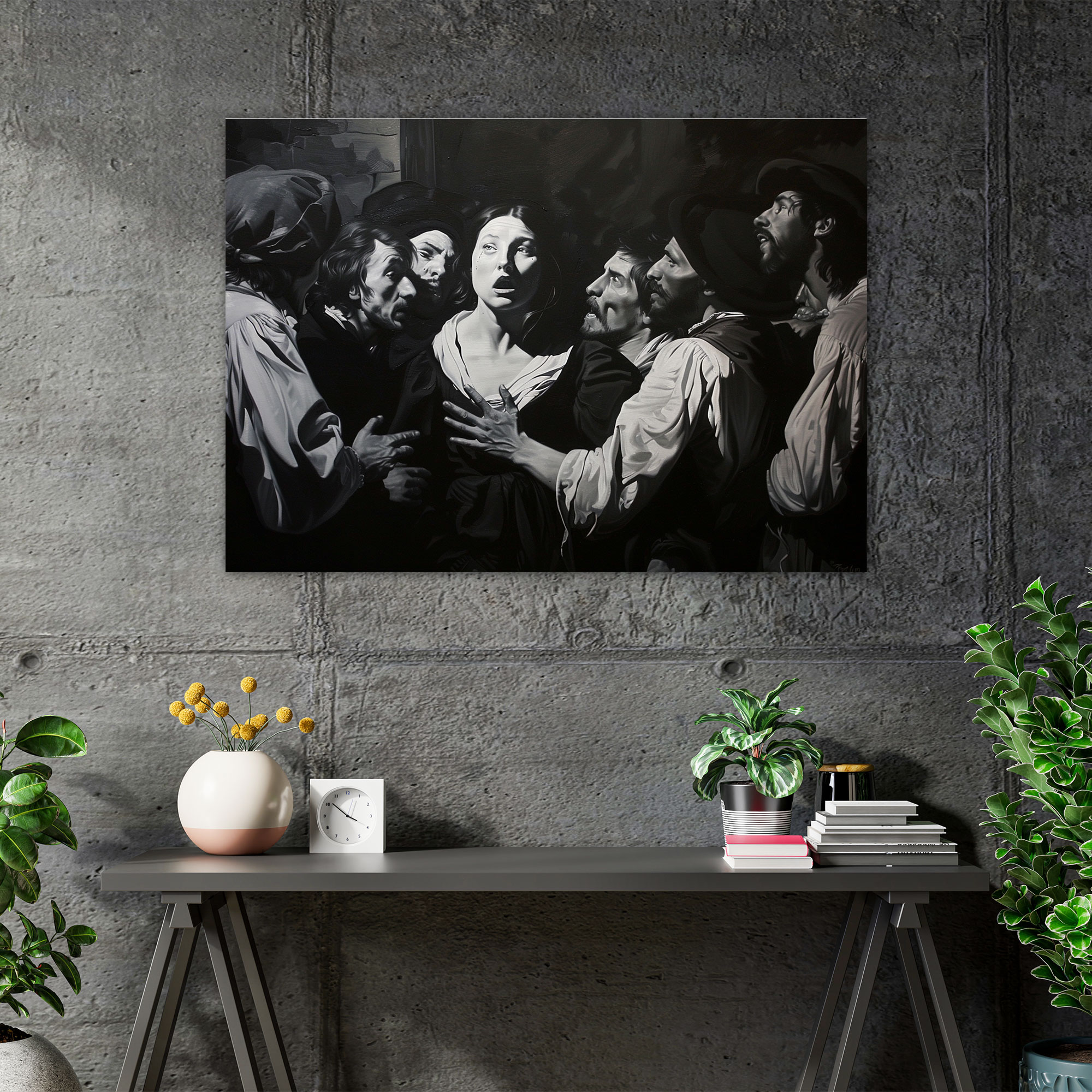 Caravaggio Style Canvas Print - Caravaggio, Canvas Wall Art, Wall Art, Home Decoration