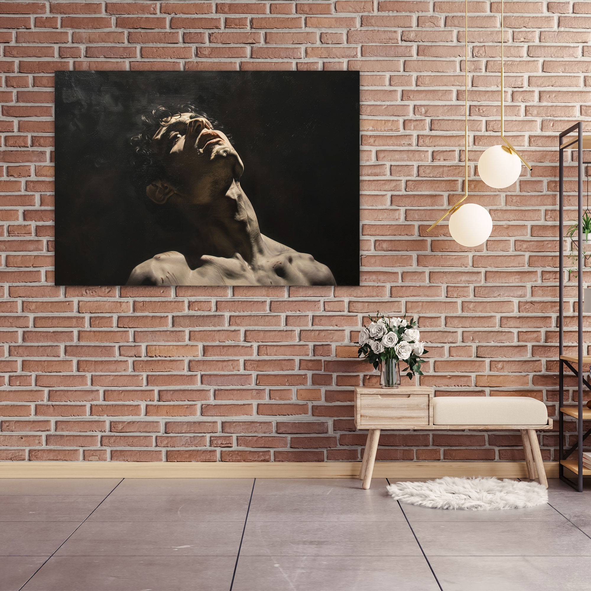 Caravaggio Tarzı Duvar Dekorasyonu - Kanvas Tablo Caravaggio Tarzı Baskı
