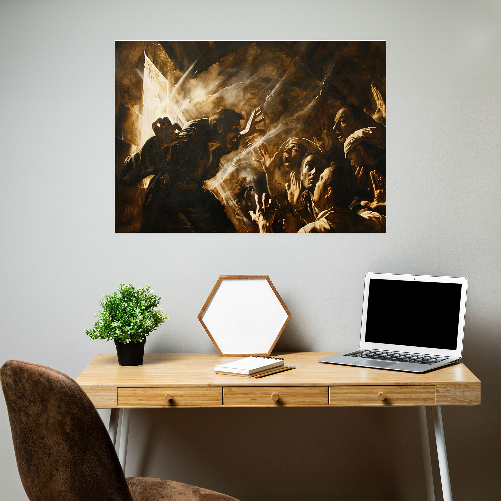Caravaggio Tarzı Kanvas Tablo - Duvar Sanatı