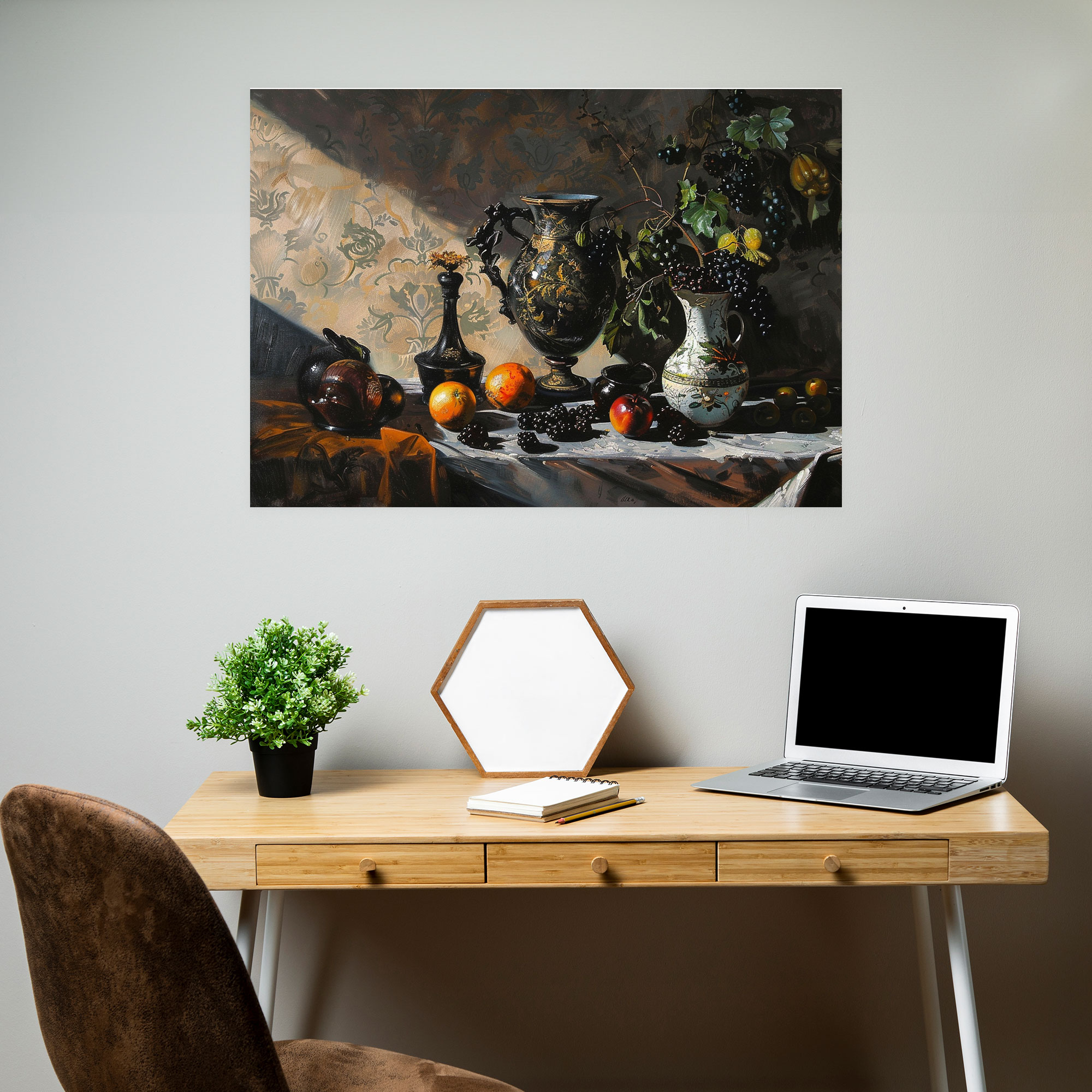 Caravaggio Tarzı Duvar Dekorasyonu - Kanvas Tablo Ev Dekorasyonu