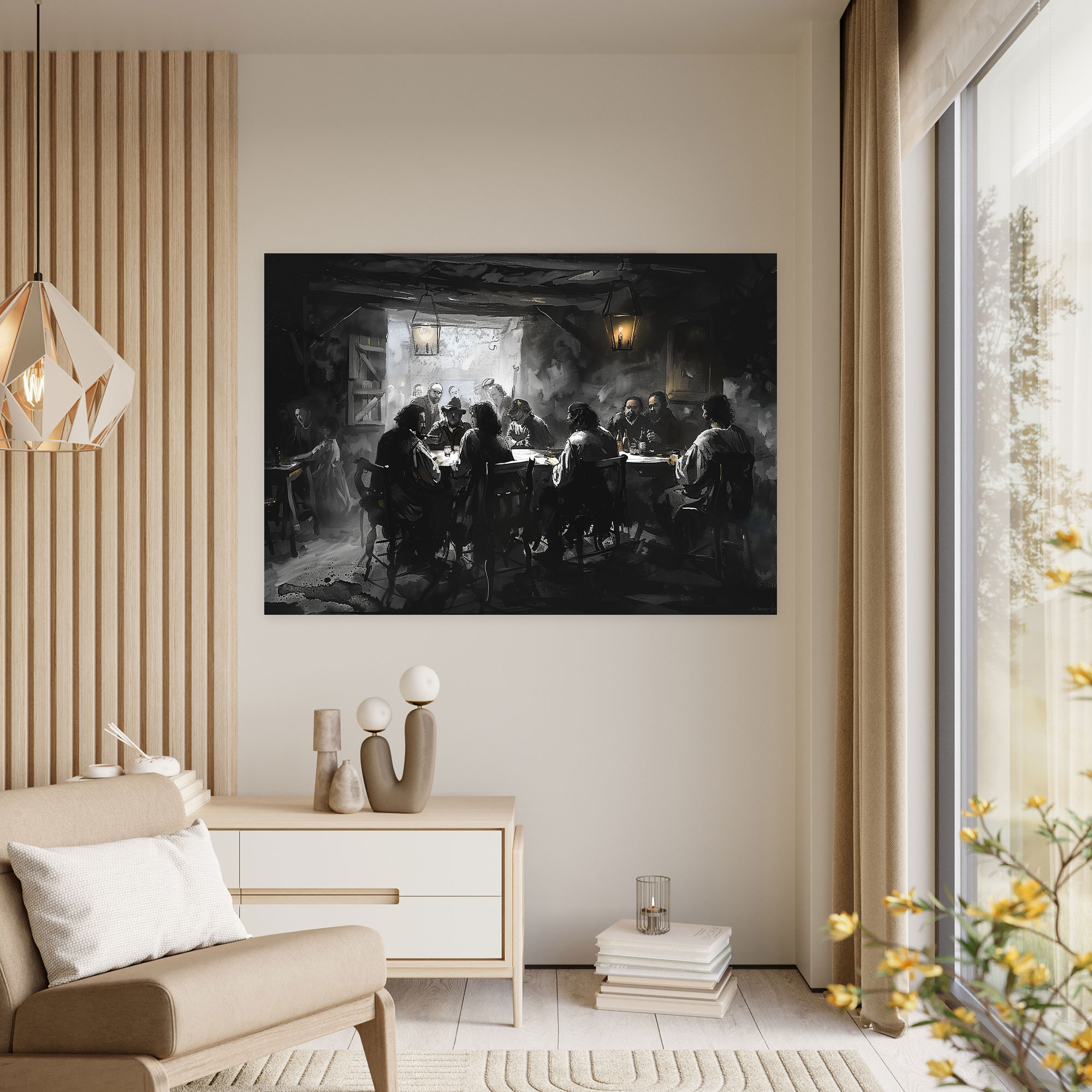 Caravaggio Style Canvas Print - Caravaggio, Wall Art, Home Decoration, Canvas Print