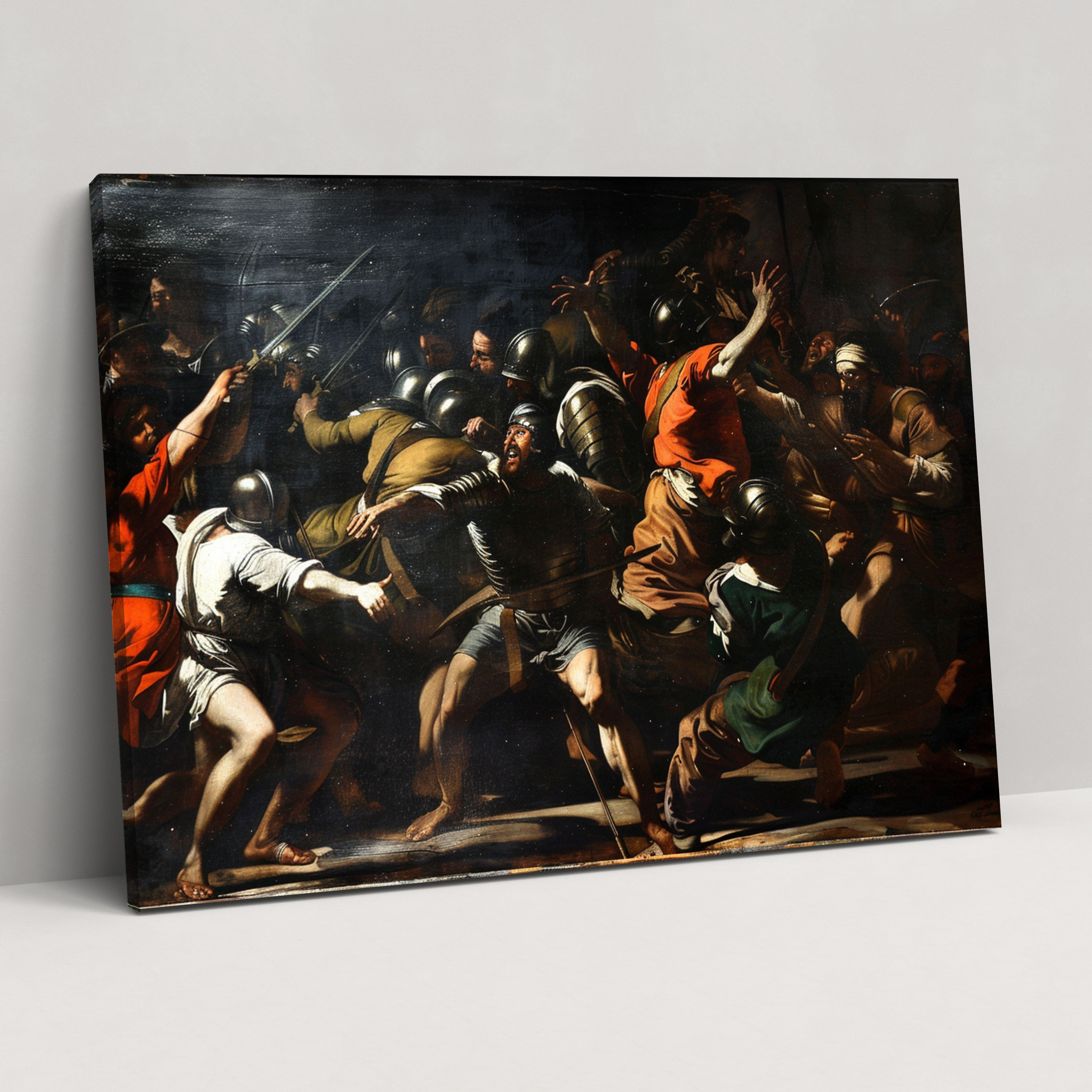 Caravaggio Tarzı Kanvas Tablo - Caravaggio Temalı Duvar Sanatı