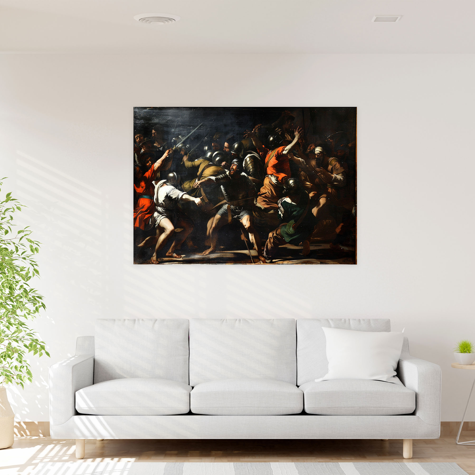 Caravaggio Tarzı Kanvas Tablo - Caravaggio Temalı Duvar Sanatı