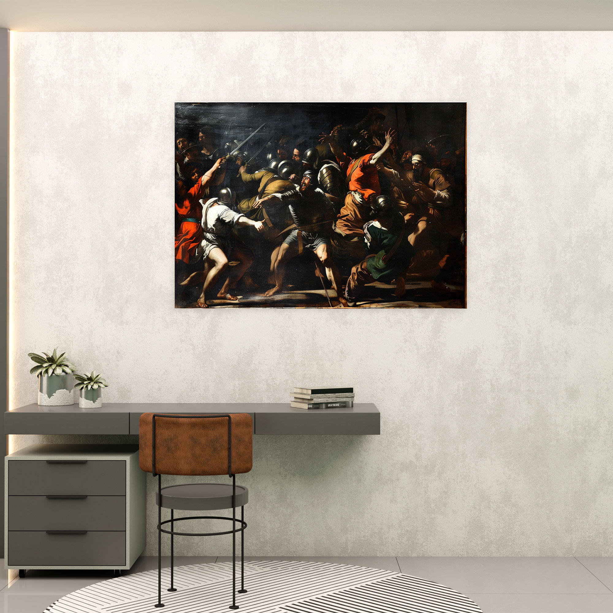 Caravaggio Tarzı Kanvas Tablo - Caravaggio Temalı Duvar Sanatı