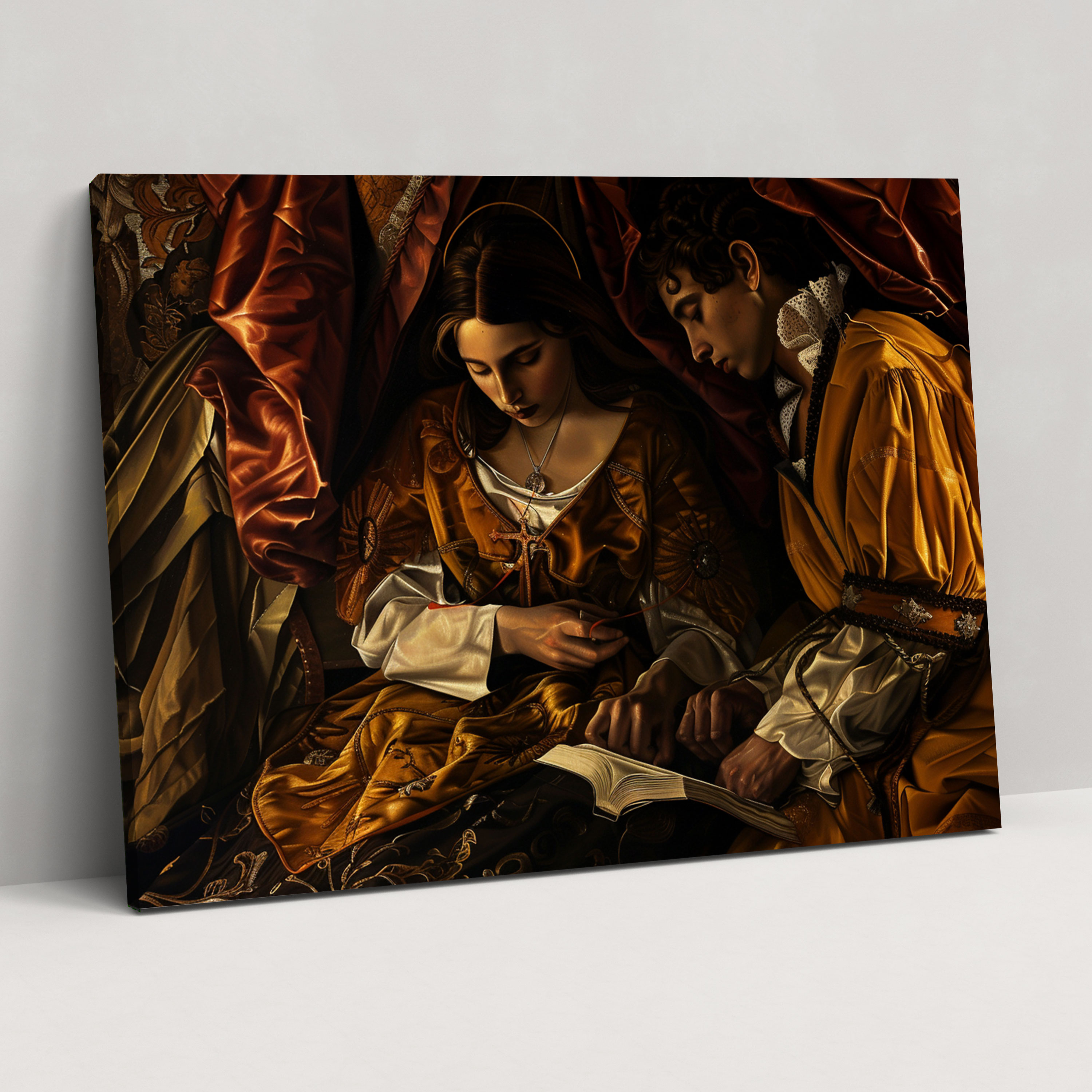 Caravaggio Style Canvas Print - Caravaggio, Wall Art, Home Decoration, Canvas Wall Art