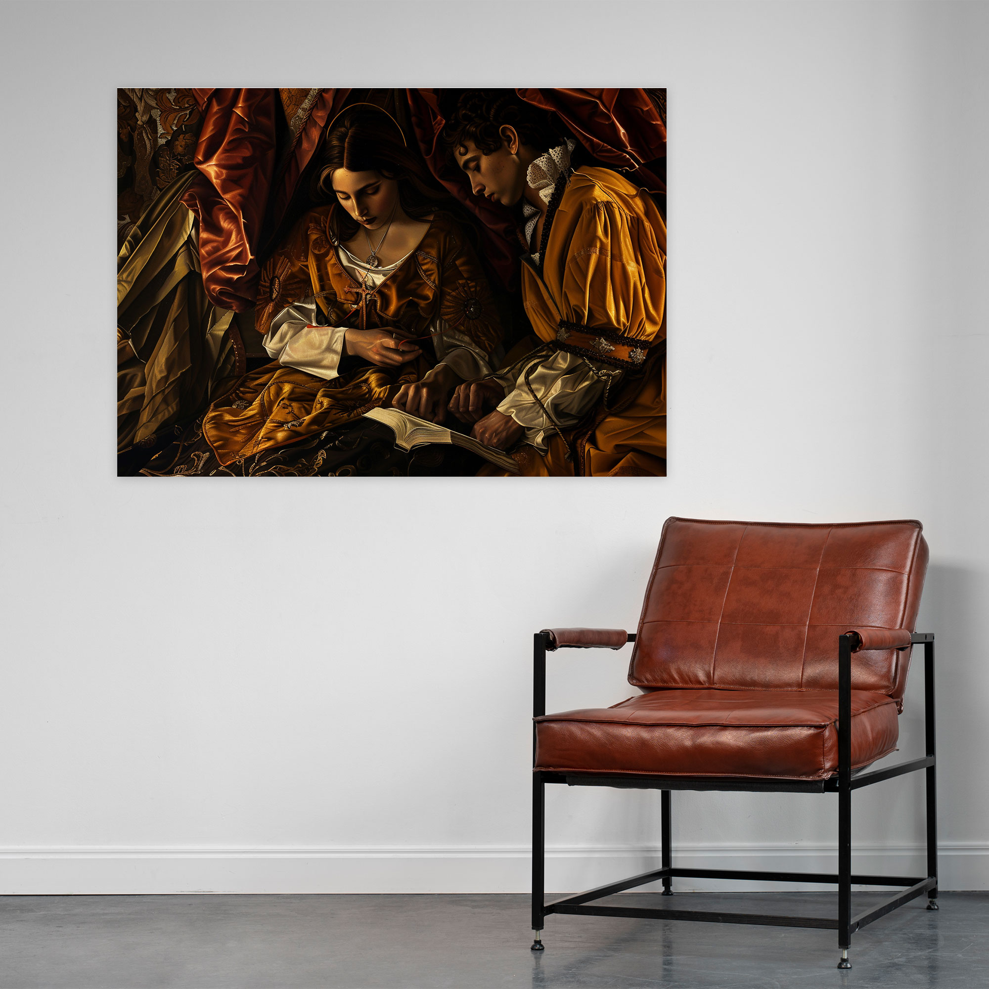 Caravaggio Style Canvas Print - Caravaggio, Wall Art, Home Decoration, Canvas Wall Art