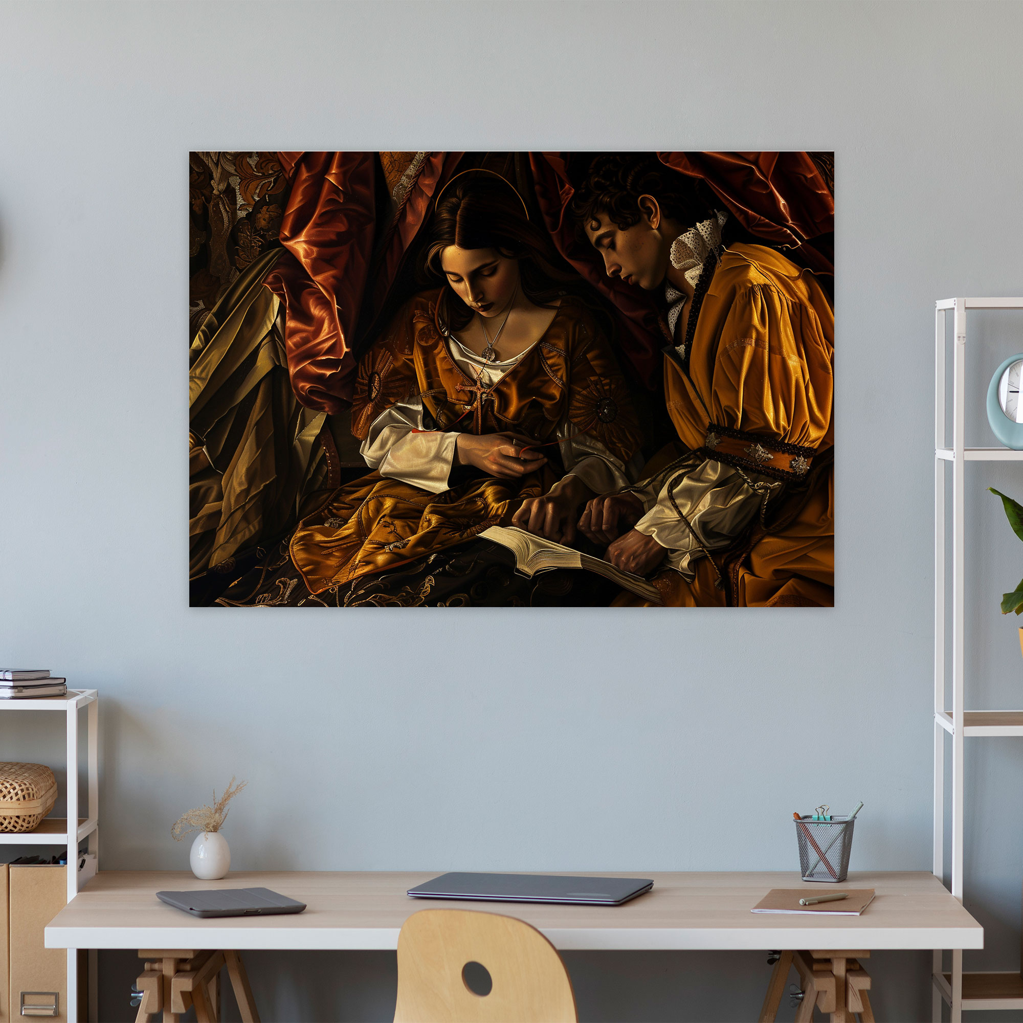 Caravaggio Style Canvas Print - Caravaggio, Wall Art, Home Decoration, Canvas Wall Art