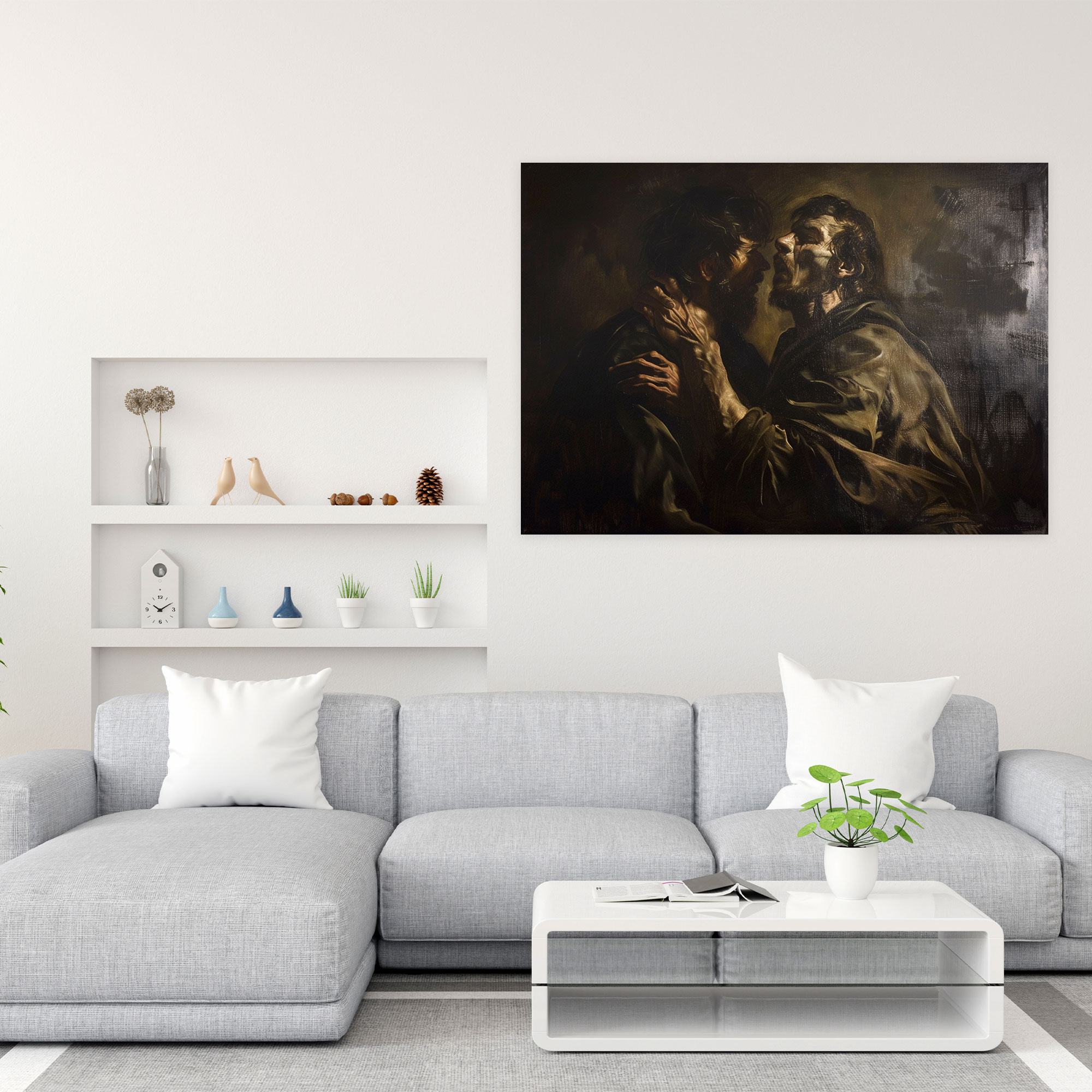 Caravaggio Style Canvas Print - Caravaggio, Canvas Wall Art, Wall Art, Caravaggio Style