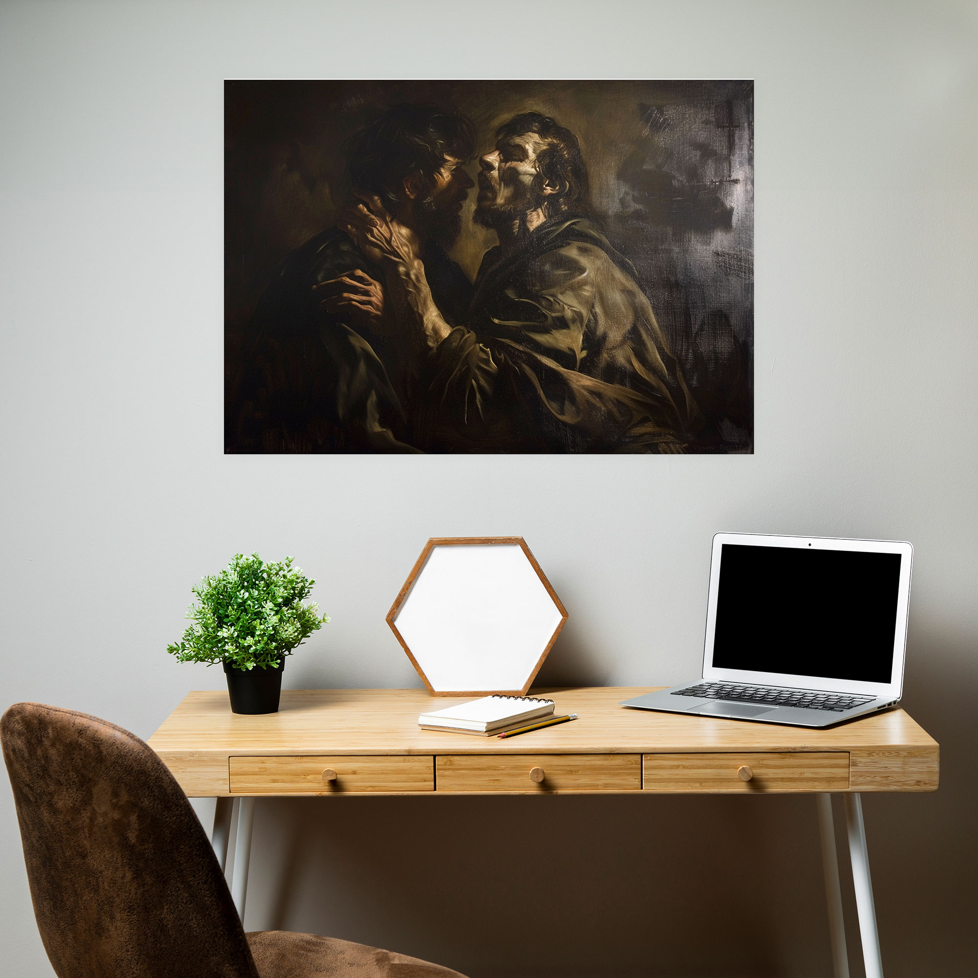 Caravaggio Style Canvas Print - Caravaggio, Canvas Wall Art, Wall Art, Caravaggio Style