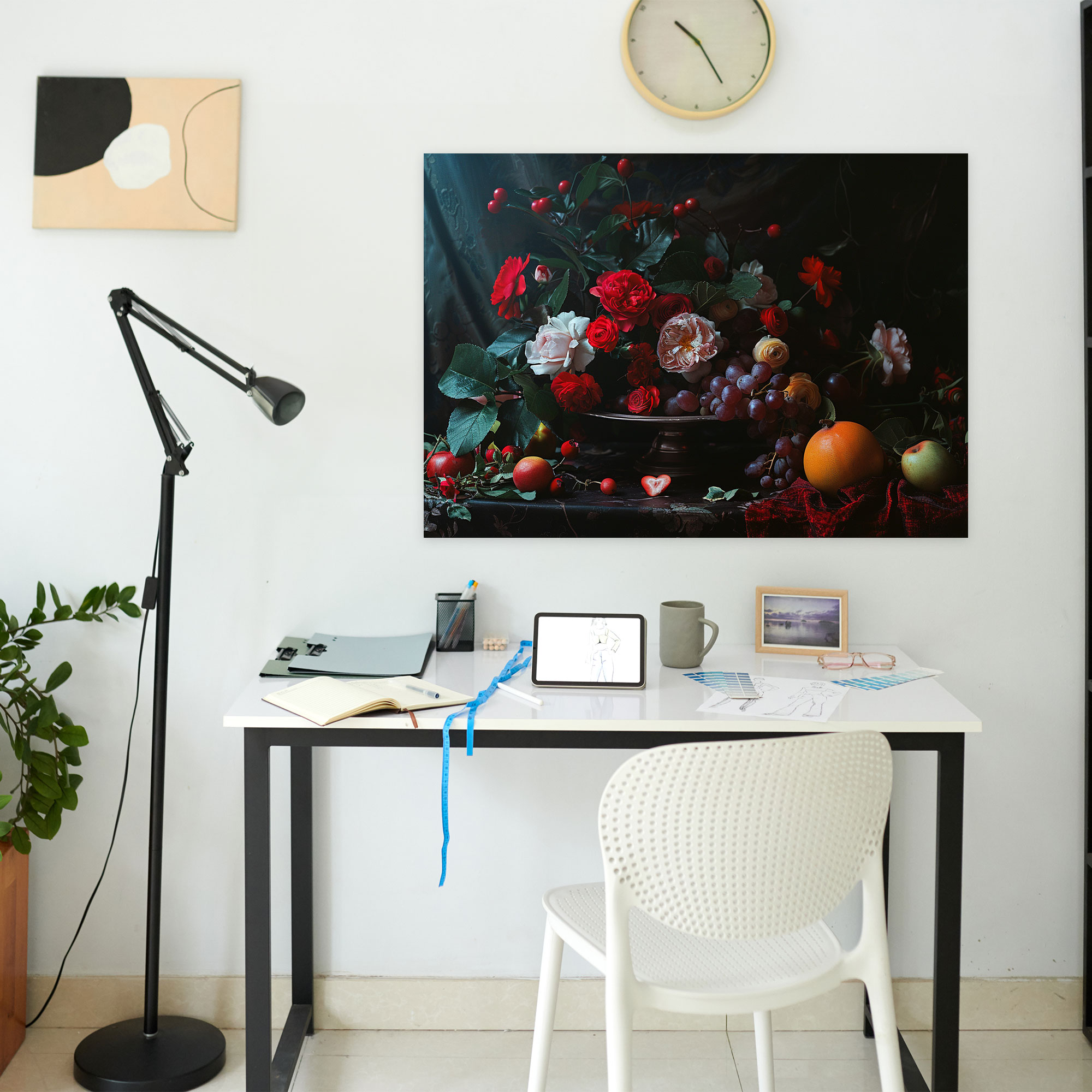 Caravaggio Style Wall Art - Caravaggio, Canvas Wall Art, Flowers, Fruit