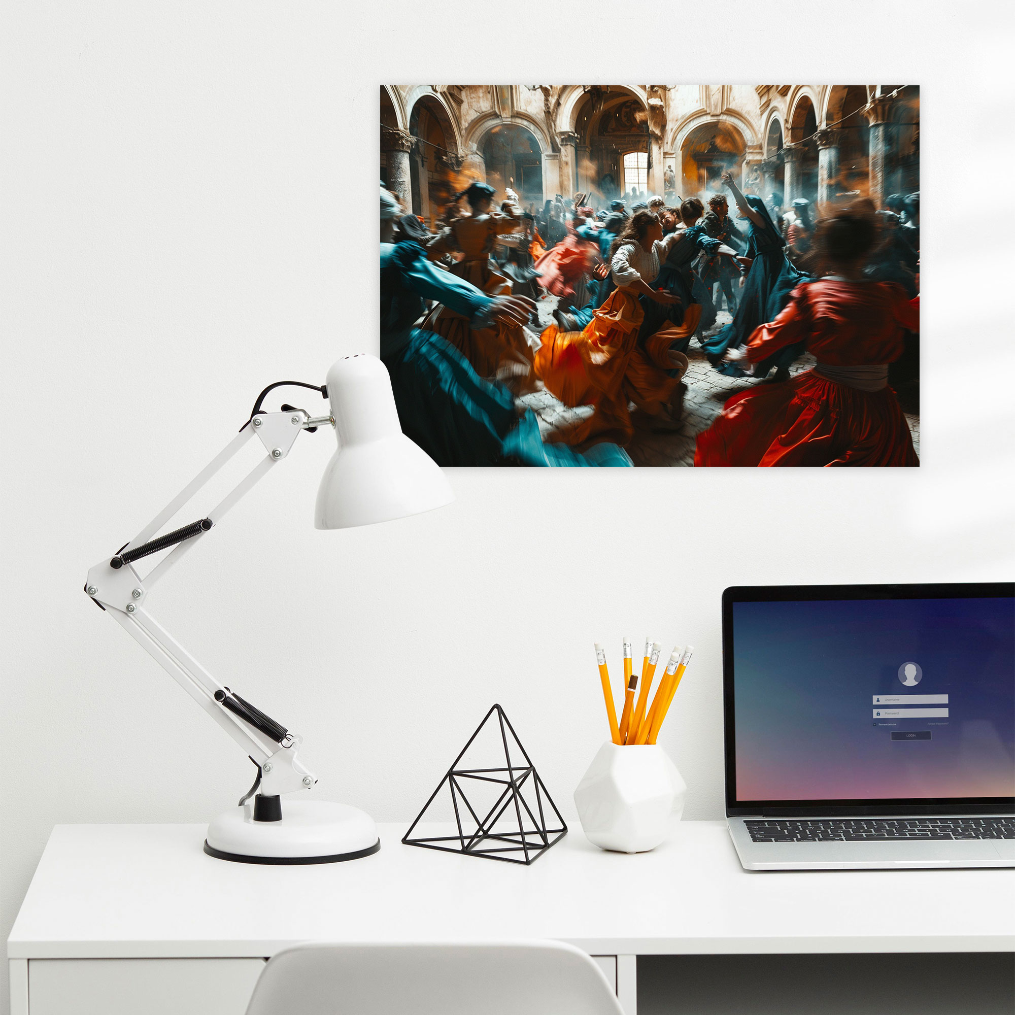 Caravaggio Style Canvas Print - Caravaggio, Wall Art, Dynamic Lighting, Home Decoration
