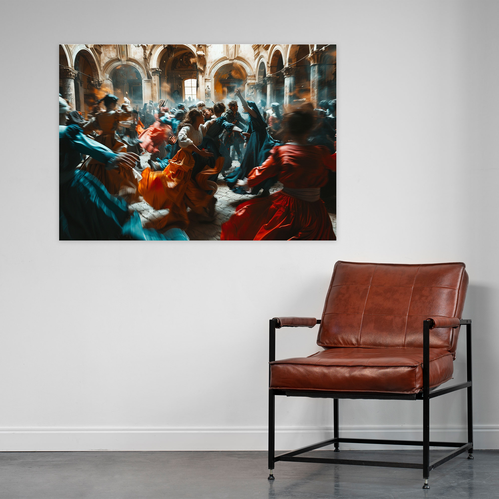 Caravaggio Style Canvas Print - Caravaggio, Wall Art, Dynamic Lighting, Home Decoration