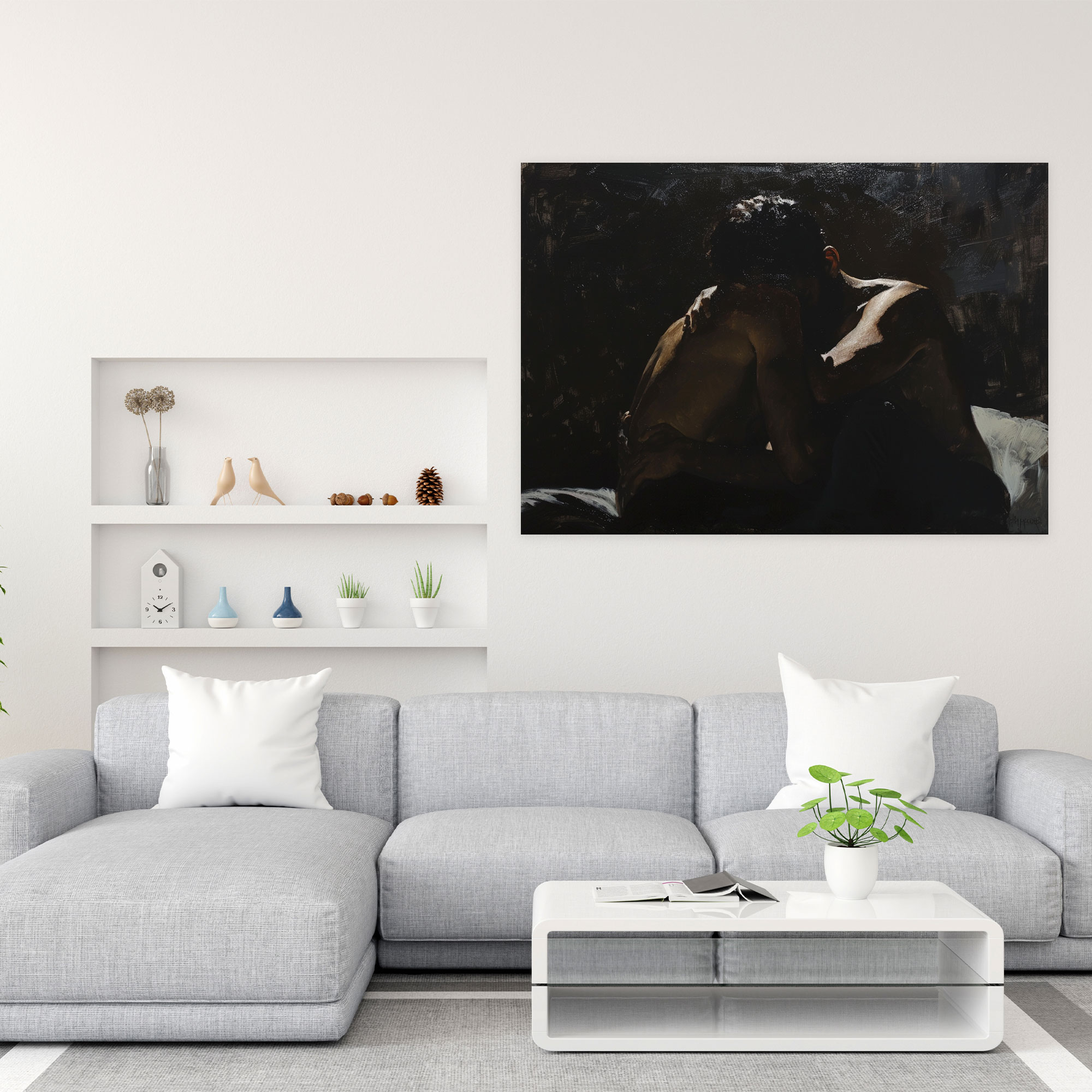 Caravaggio Style Wall Art - Caravaggio, Shadows, Wall Art, Home Decoration