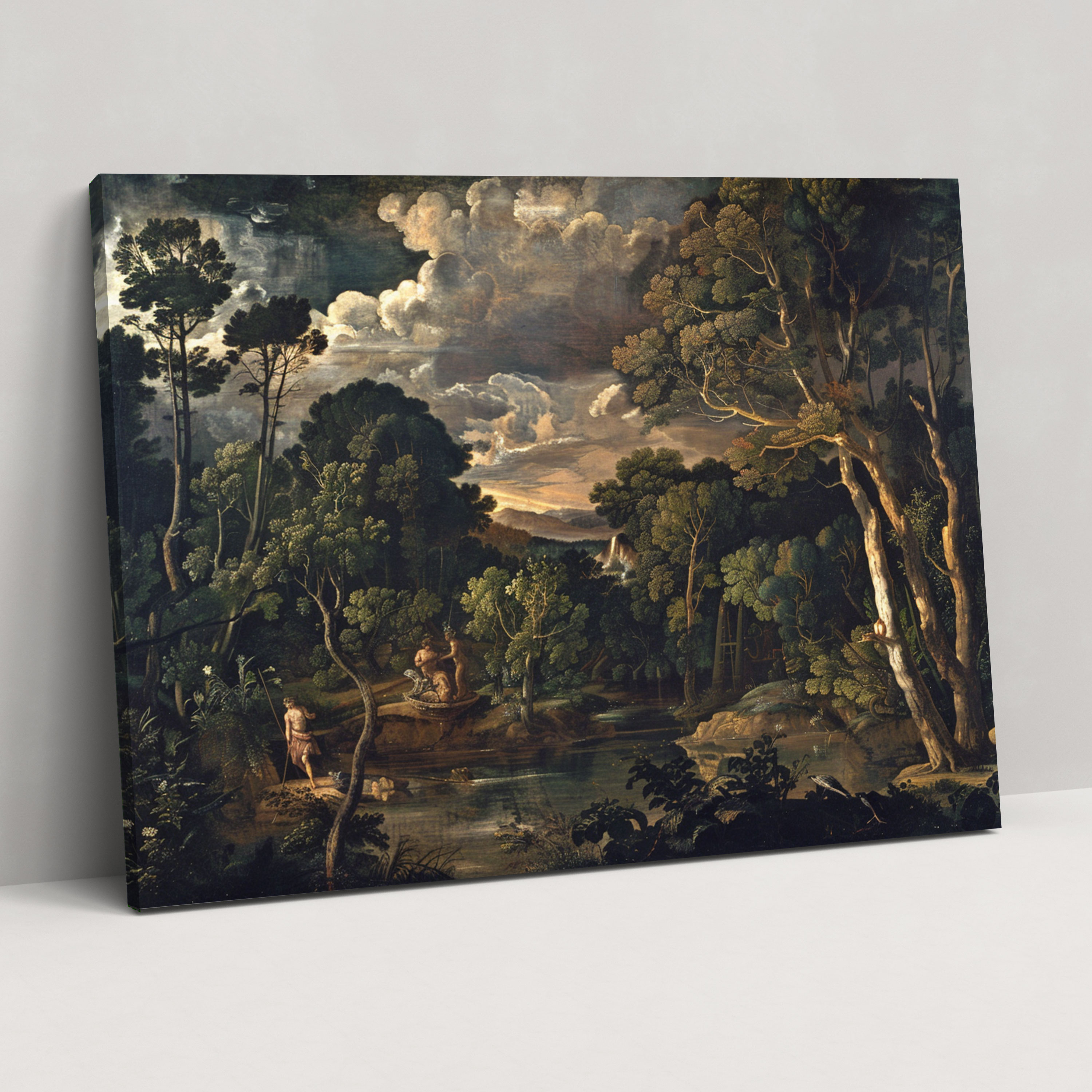 Caravaggio Style Wall Decoration - Caravaggio, Landscape, Dramatic Skies, Canvas