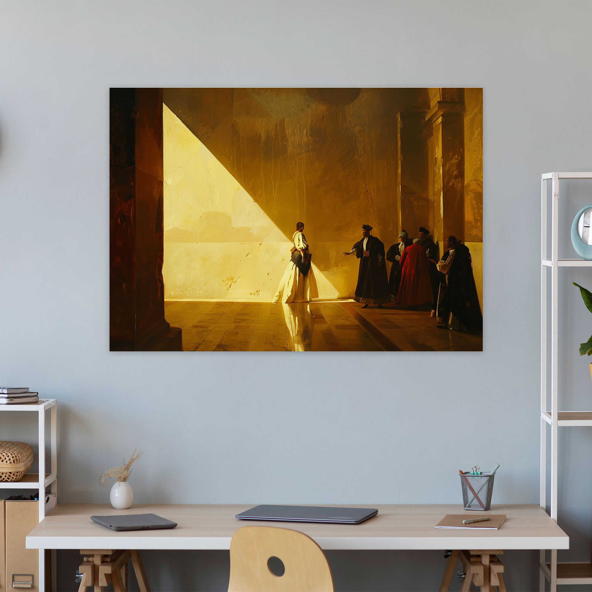 Caravaggio Style Wall Decoration - Caravaggio, Caravaggio Style, Home Decoration, Warm Light