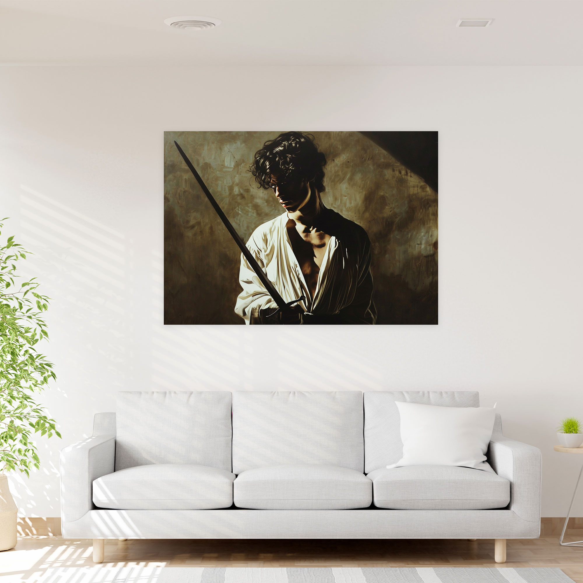 Caravaggio Style Wall Art - Caravaggio, Canvas Print, Wall Decoration, Wall Art