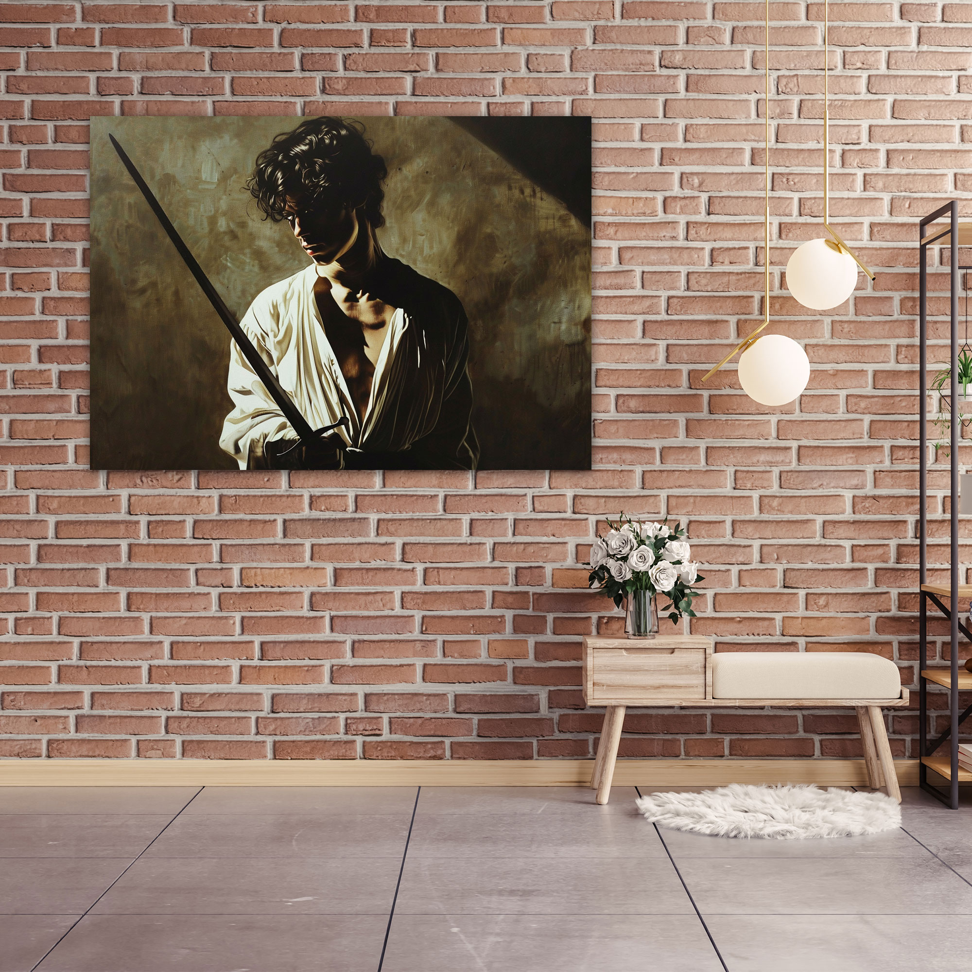 Caravaggio Style Wall Art - Caravaggio, Canvas Print, Wall Decoration, Wall Art