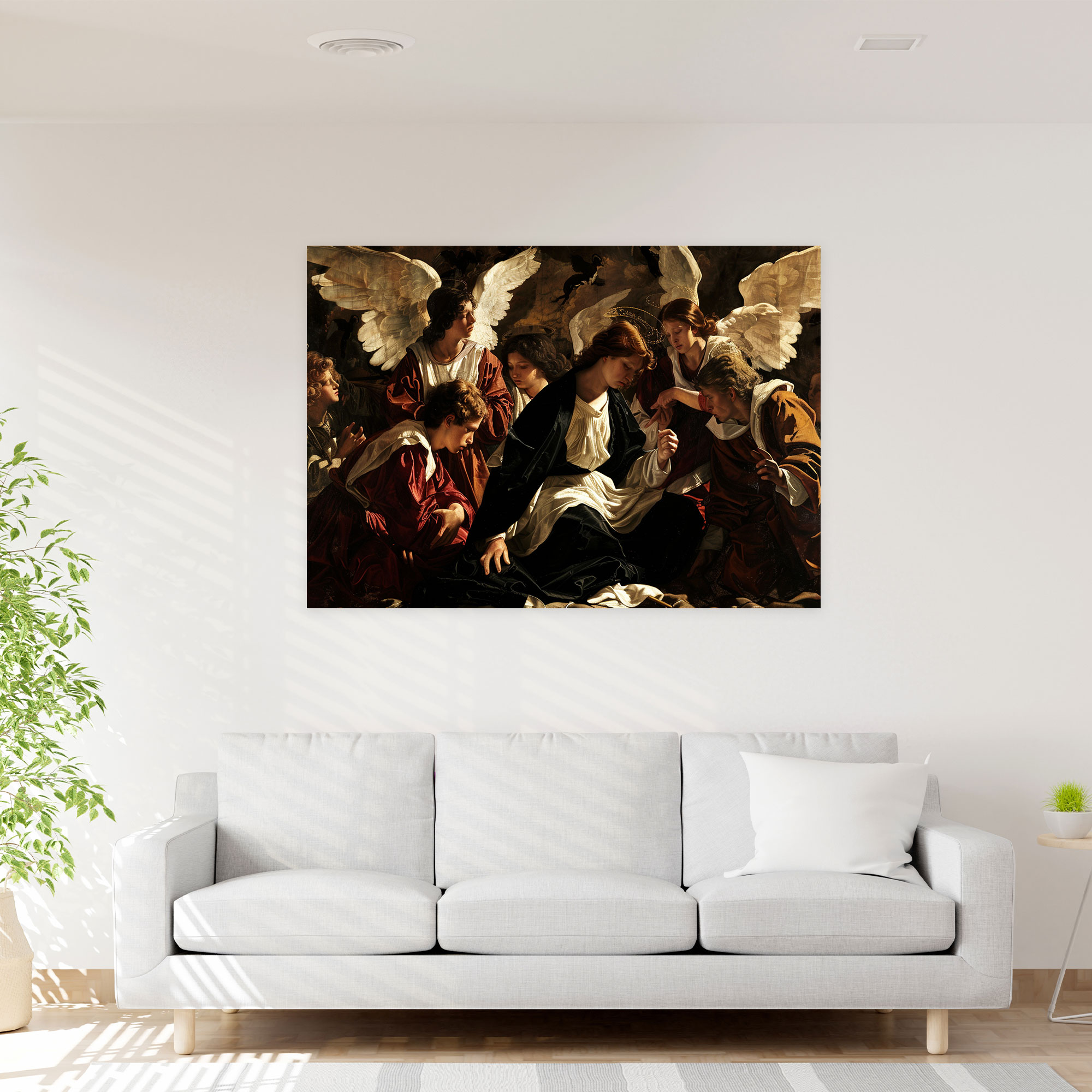 Caravaggio Tarzı Kanvas Tablo - Duvar Dekorasyonu ve Kanvas Sanatı için