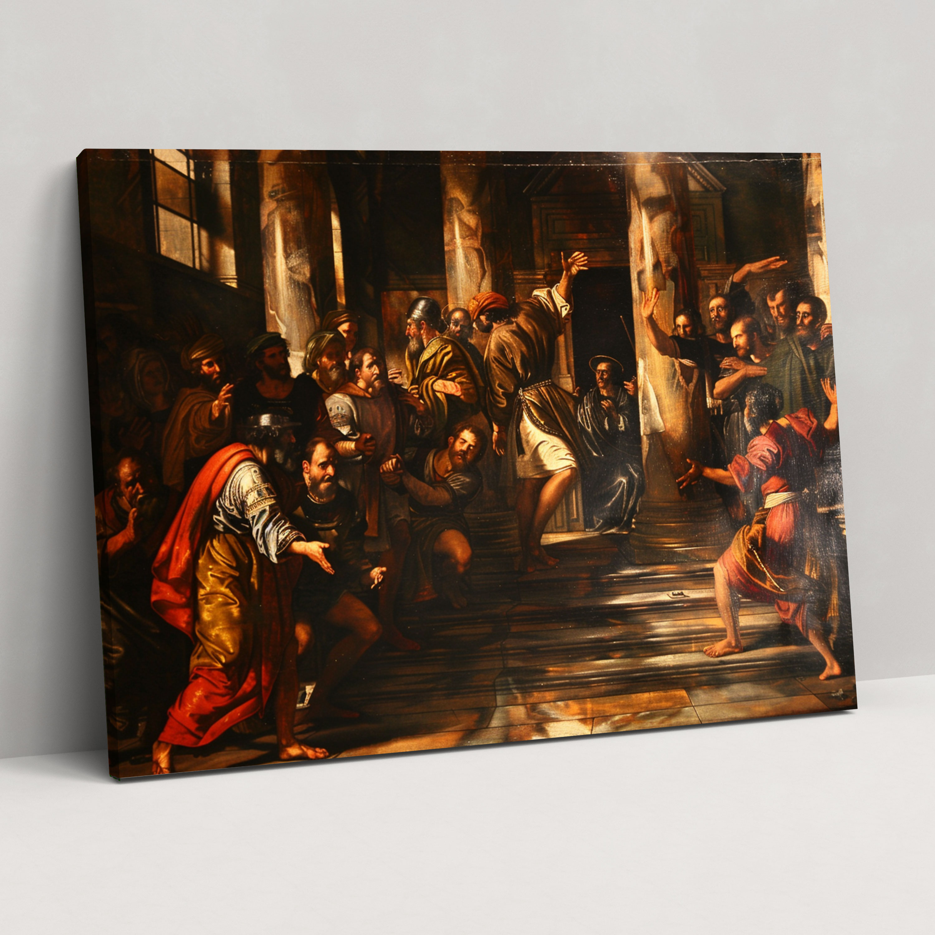 Caravaggio Tarzı Duvar Dekorasyonu - Kanvas Tablo Ev Dekorasyonu Duvar Sanatı